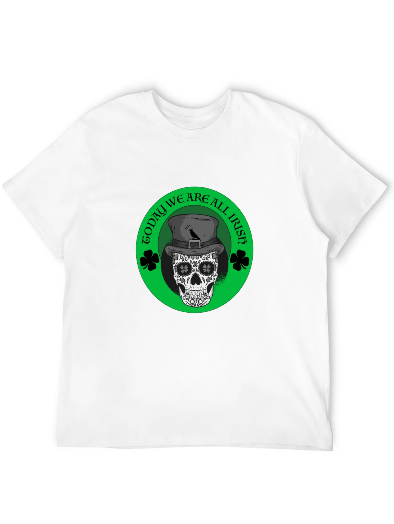 St. Patricks Day Skull Graphic Tee