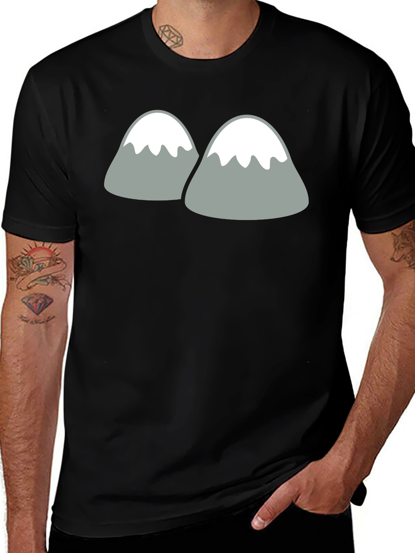 Mountain Graphic Tee - Unisex Black Shirt