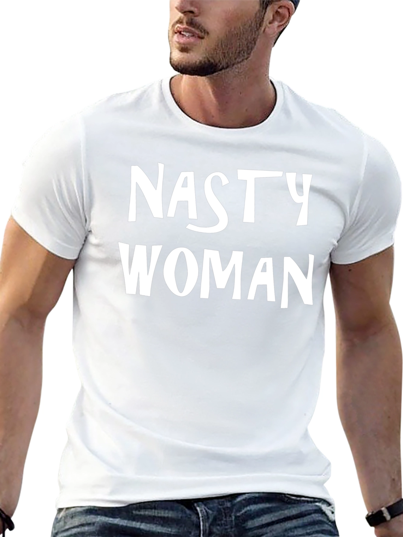 Nasty Woman Graphic Tee - Black Cotton T-Shirt