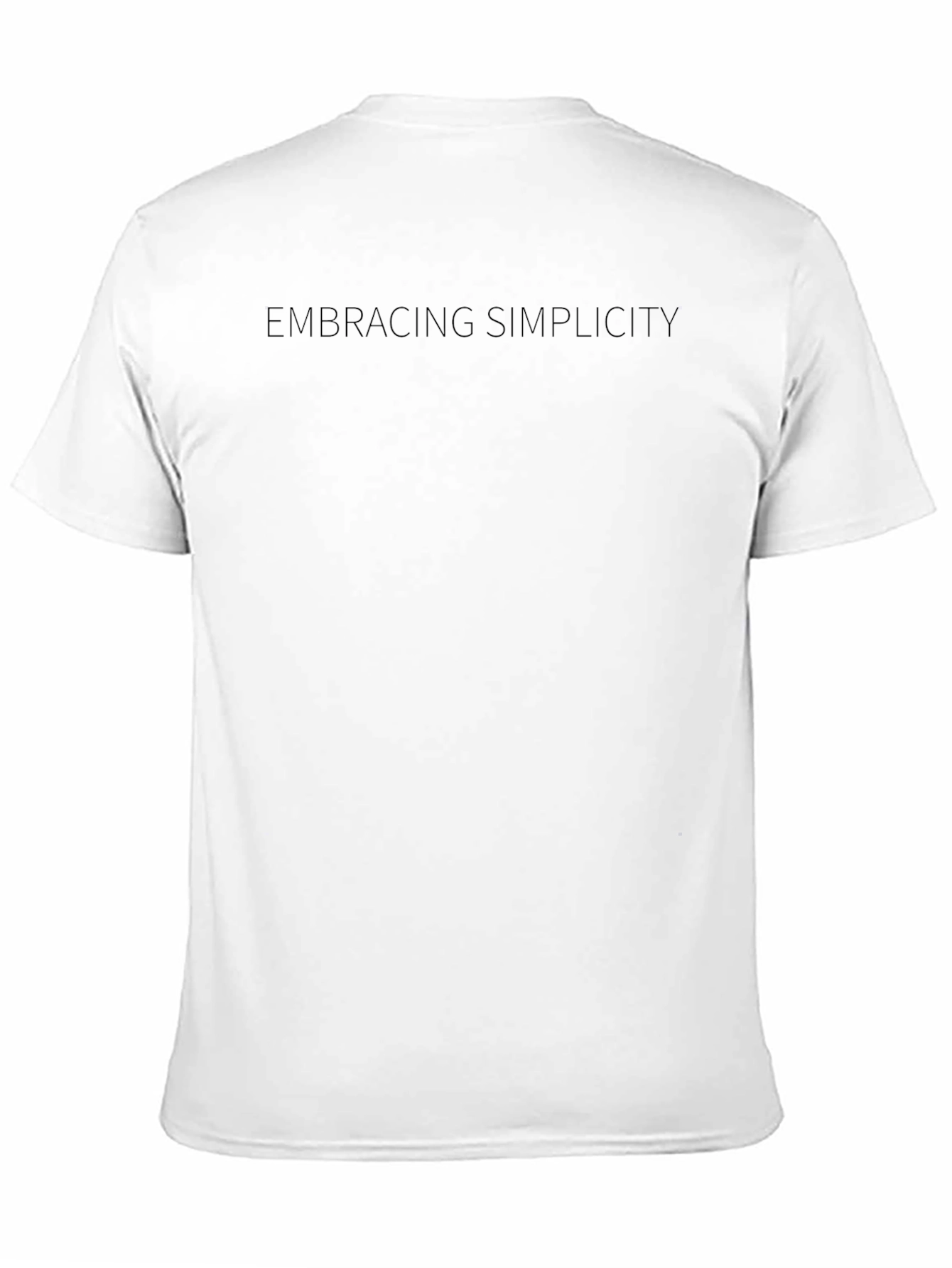 Embracing Simplicity Black Tee - Minimalist Style