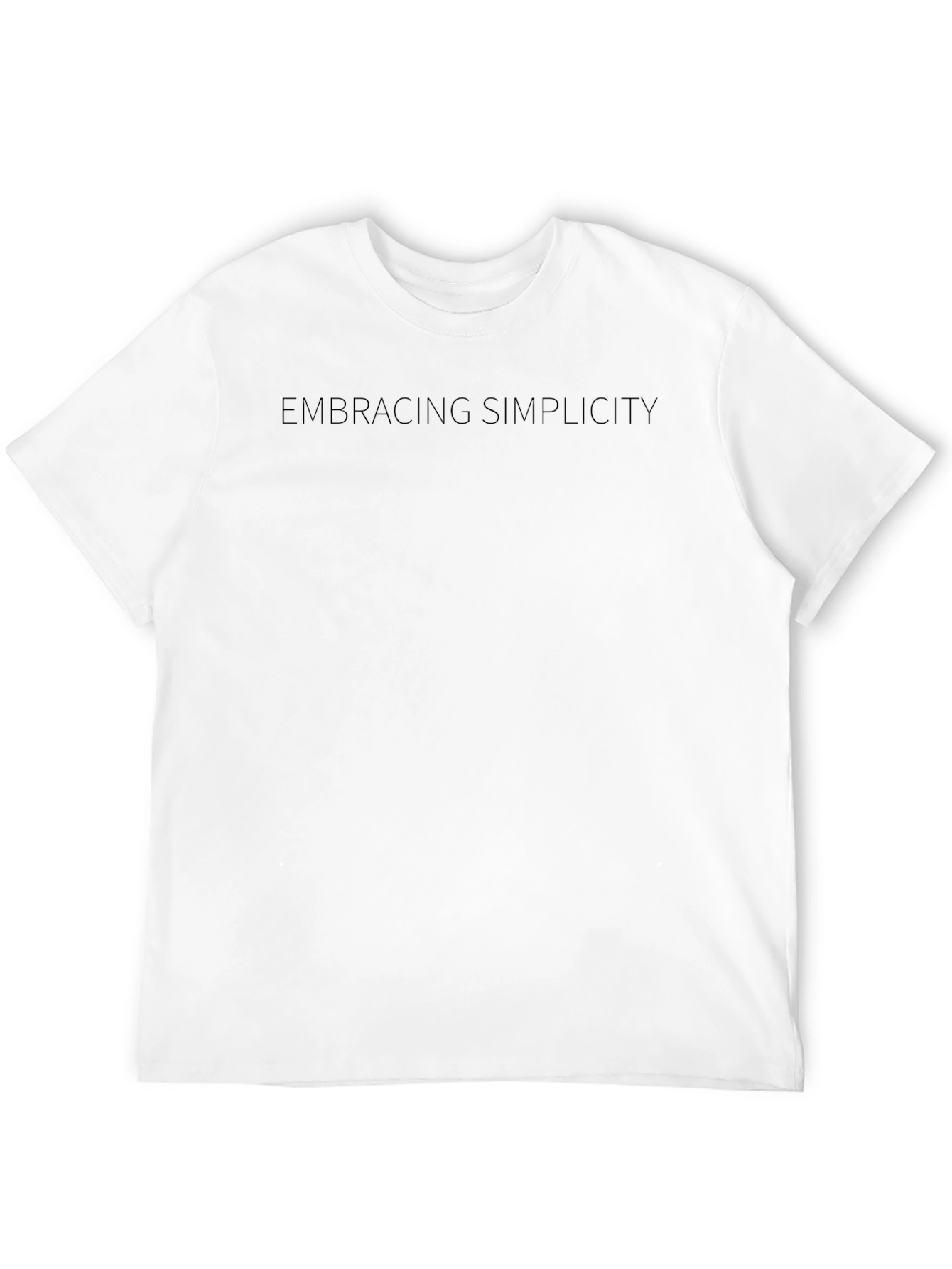 Embracing Simplicity Black Tee - Minimalist Style