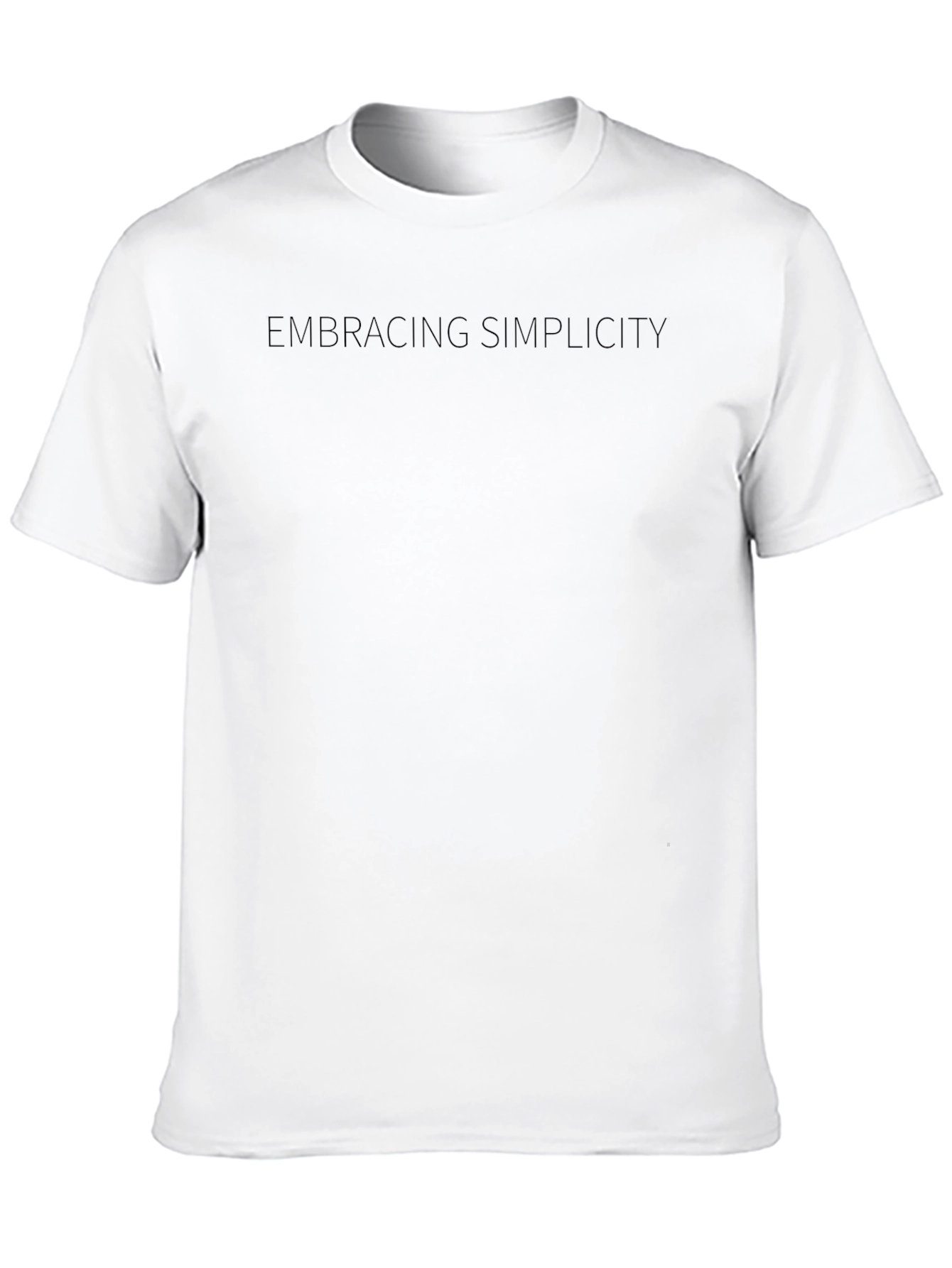 Embracing Simplicity Black Tee - Minimalist Style
