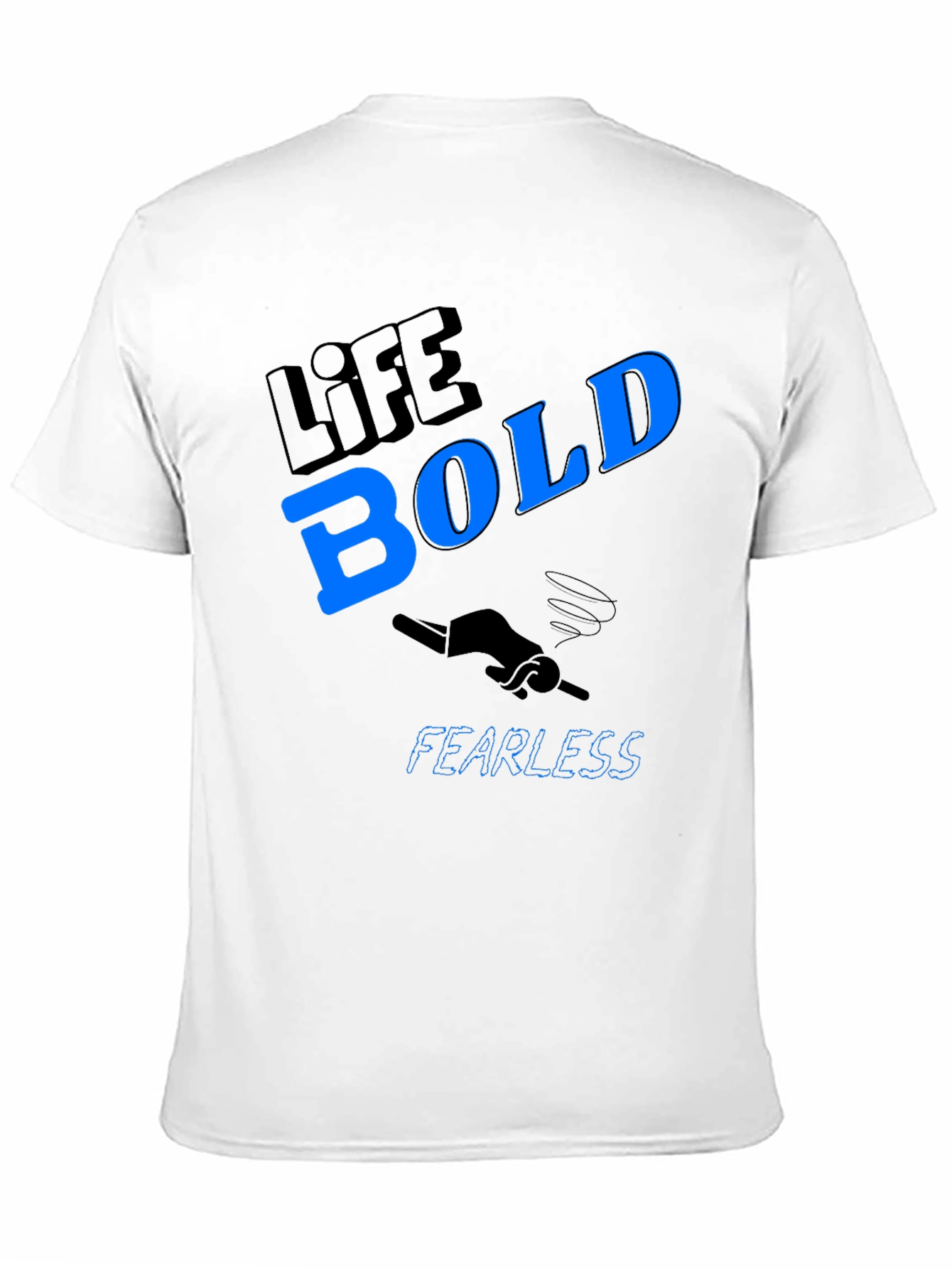 Life Bold Fearless Graphic Tee - Black