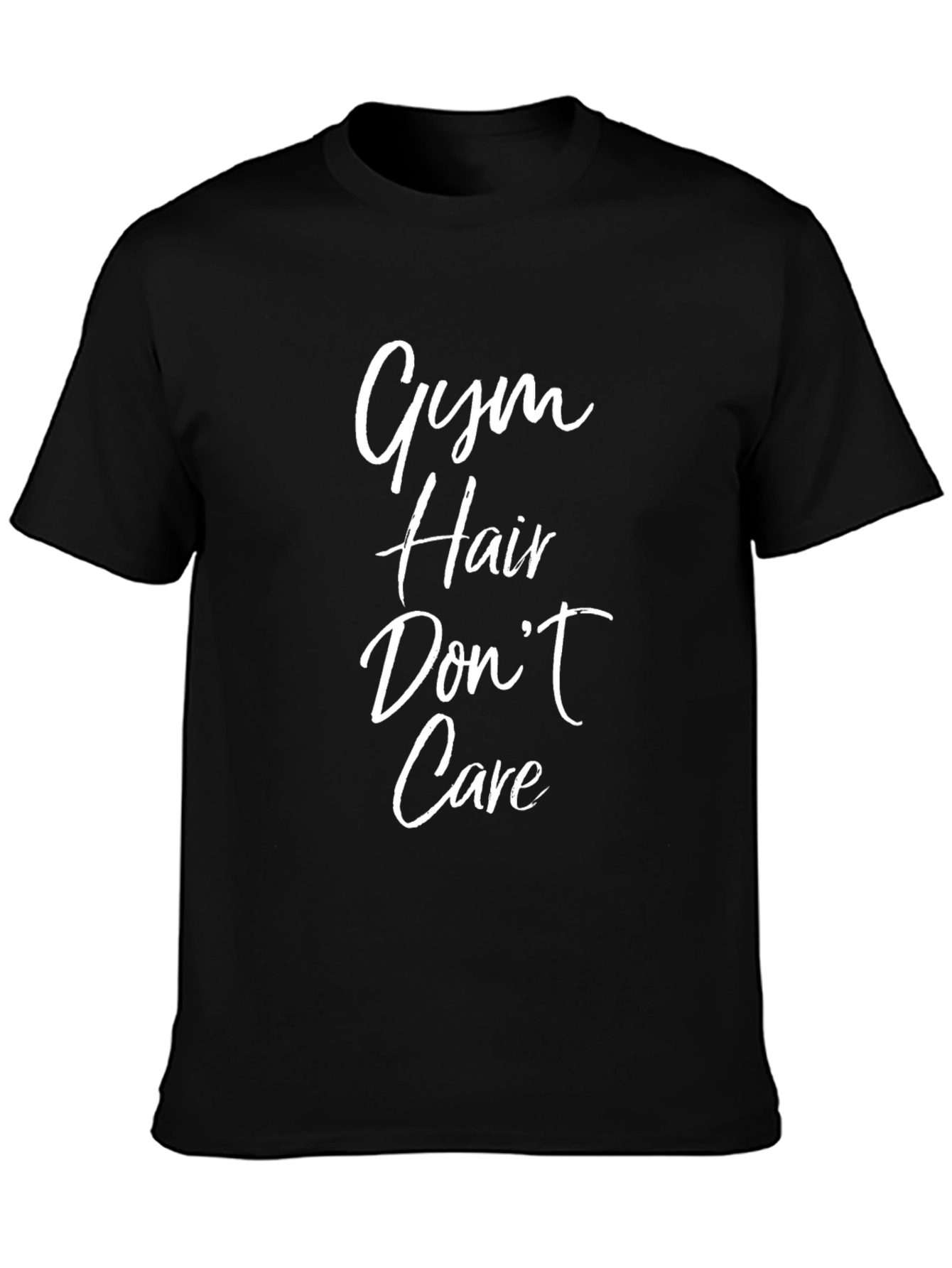 Gym Hair Dont Care Black T-Shirt