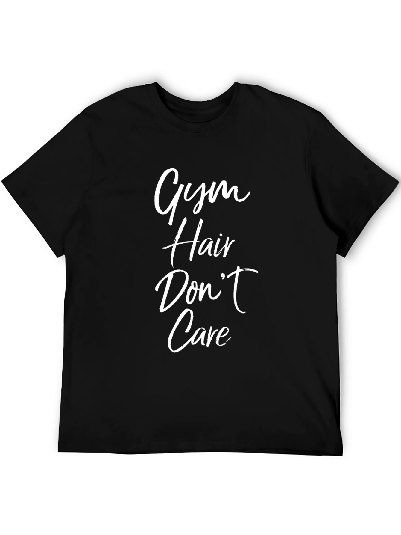 Gym Hair Dont Care Black T-Shirt