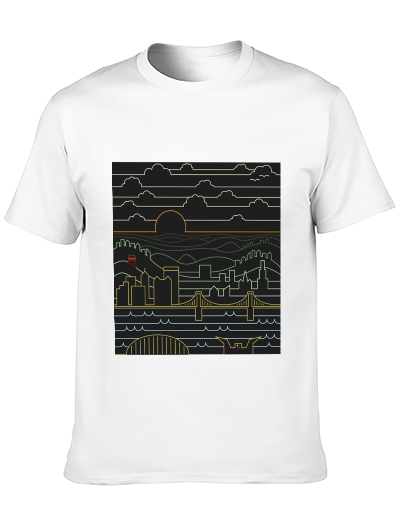 Modern Cityscape Graphic Tee