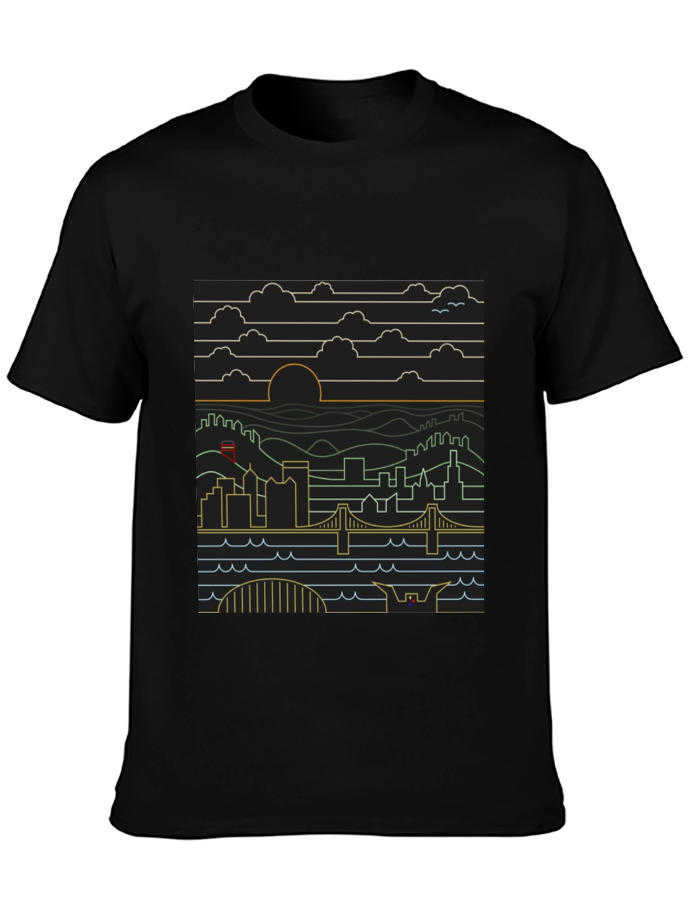 Modern Cityscape Graphic Tee
