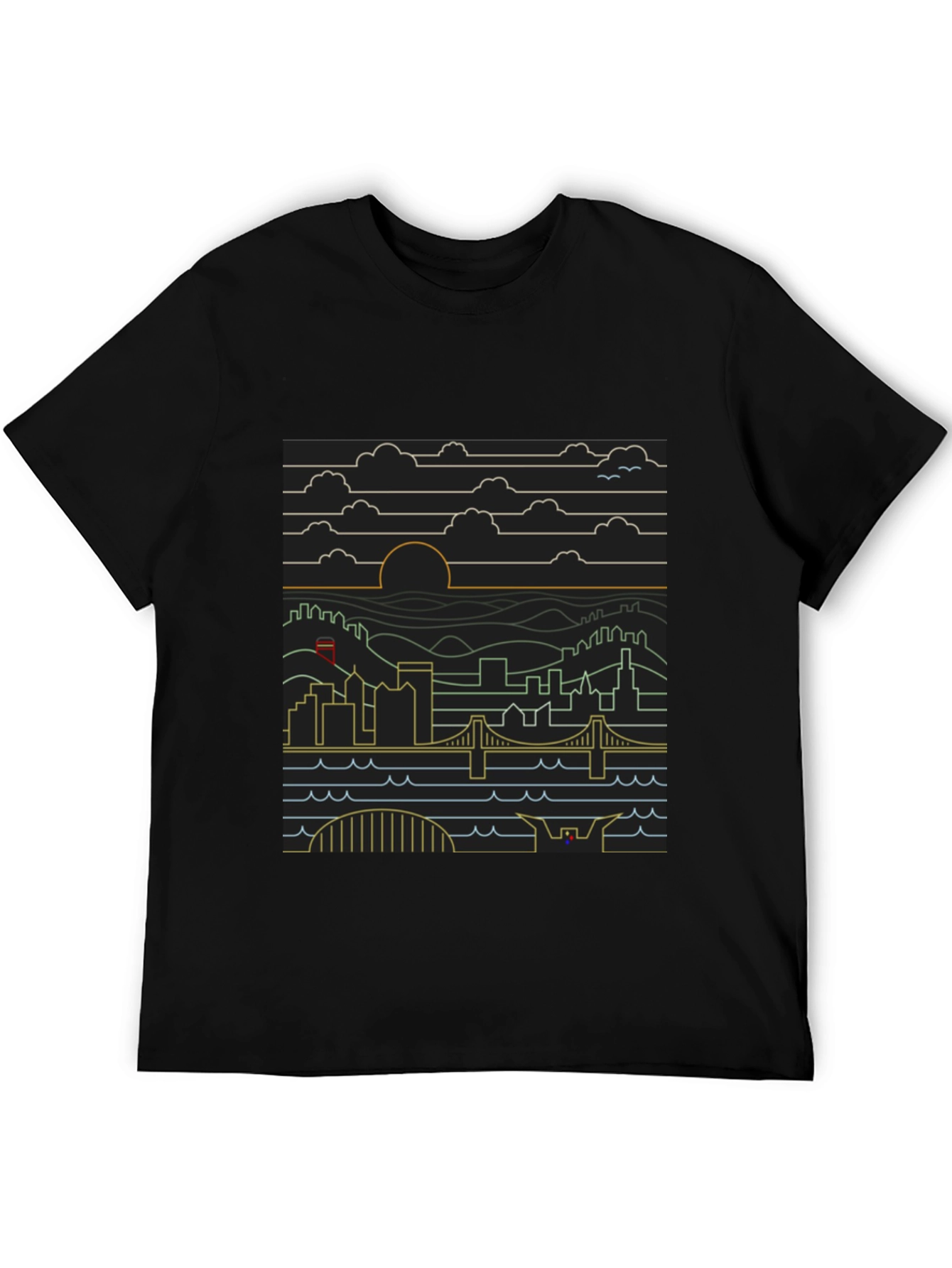 Modern Cityscape Graphic Tee