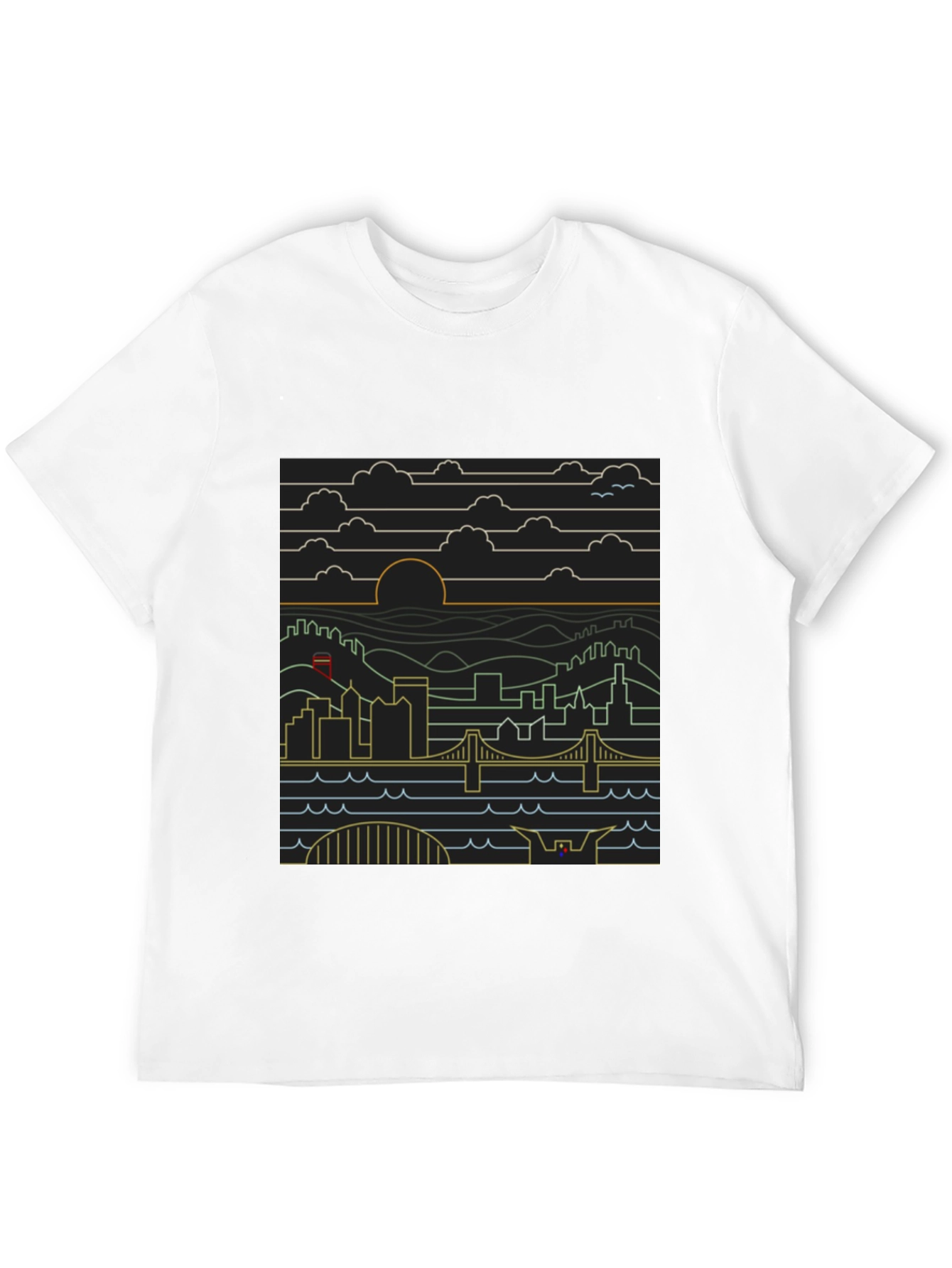 Modern Cityscape Graphic Tee