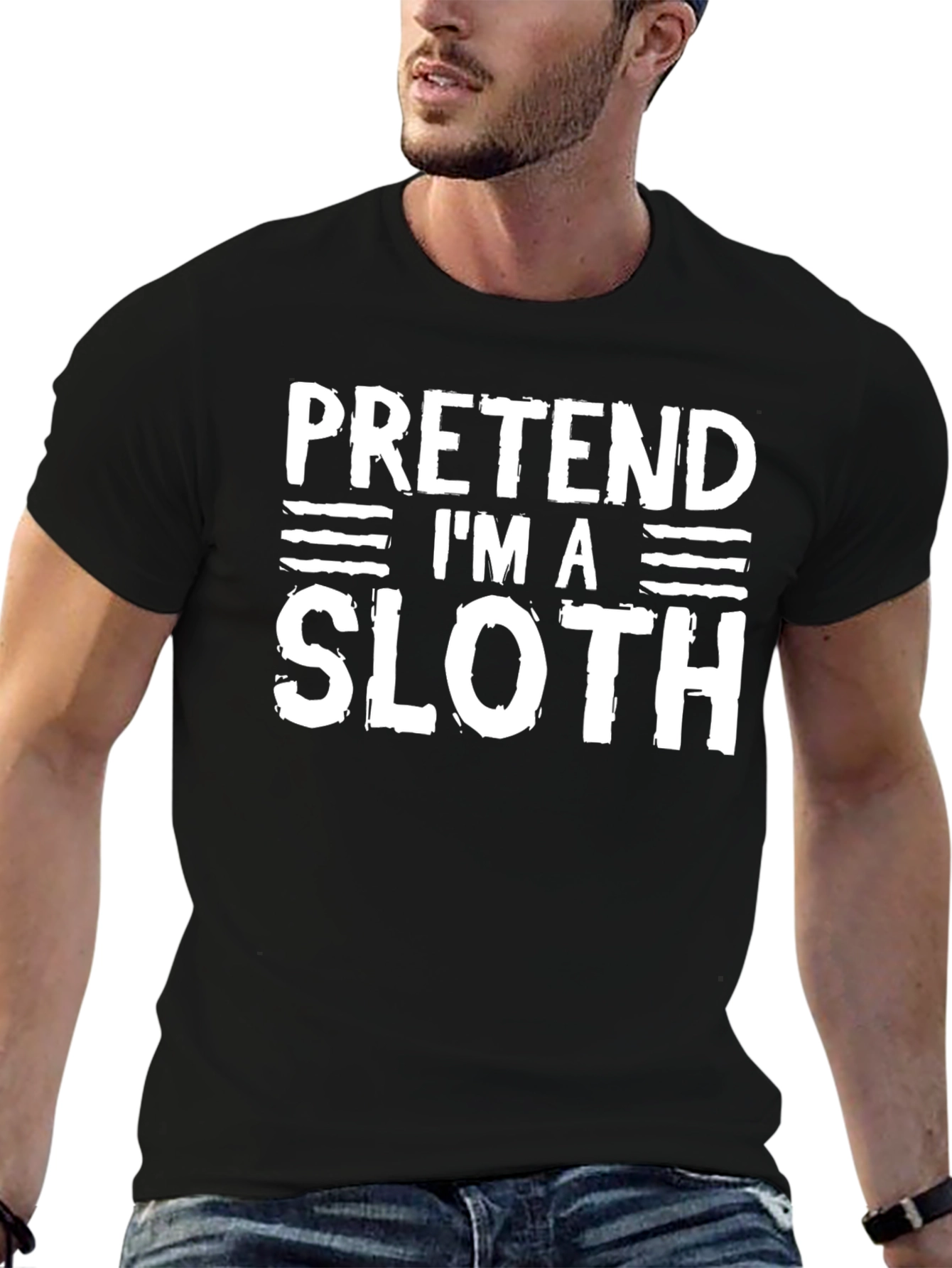 Pretend Im A Sloth - Funny Graphic Tee