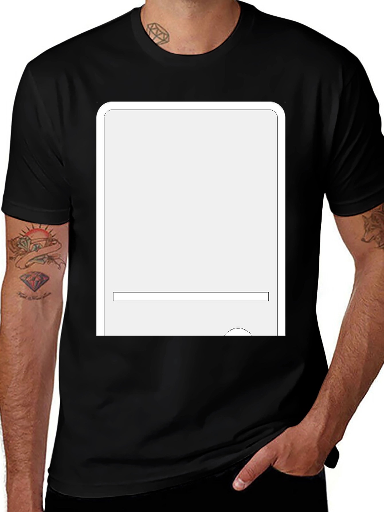Modern Black T-Shirt with Graphic