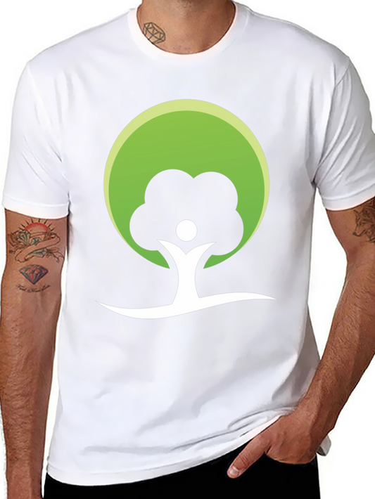 Eco-Friendly Tree Graphic T-Shirt - Black