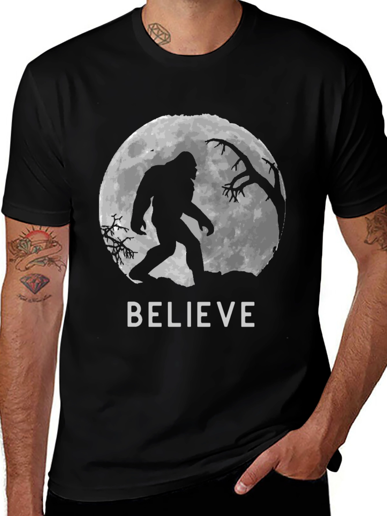 Believe Bigfoot T-Shirt - Cryptozoology Tee