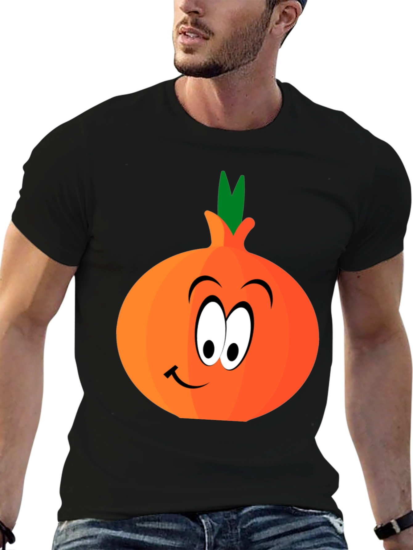 Cartoon Onion Graphic Tee - Fun Food Shirt