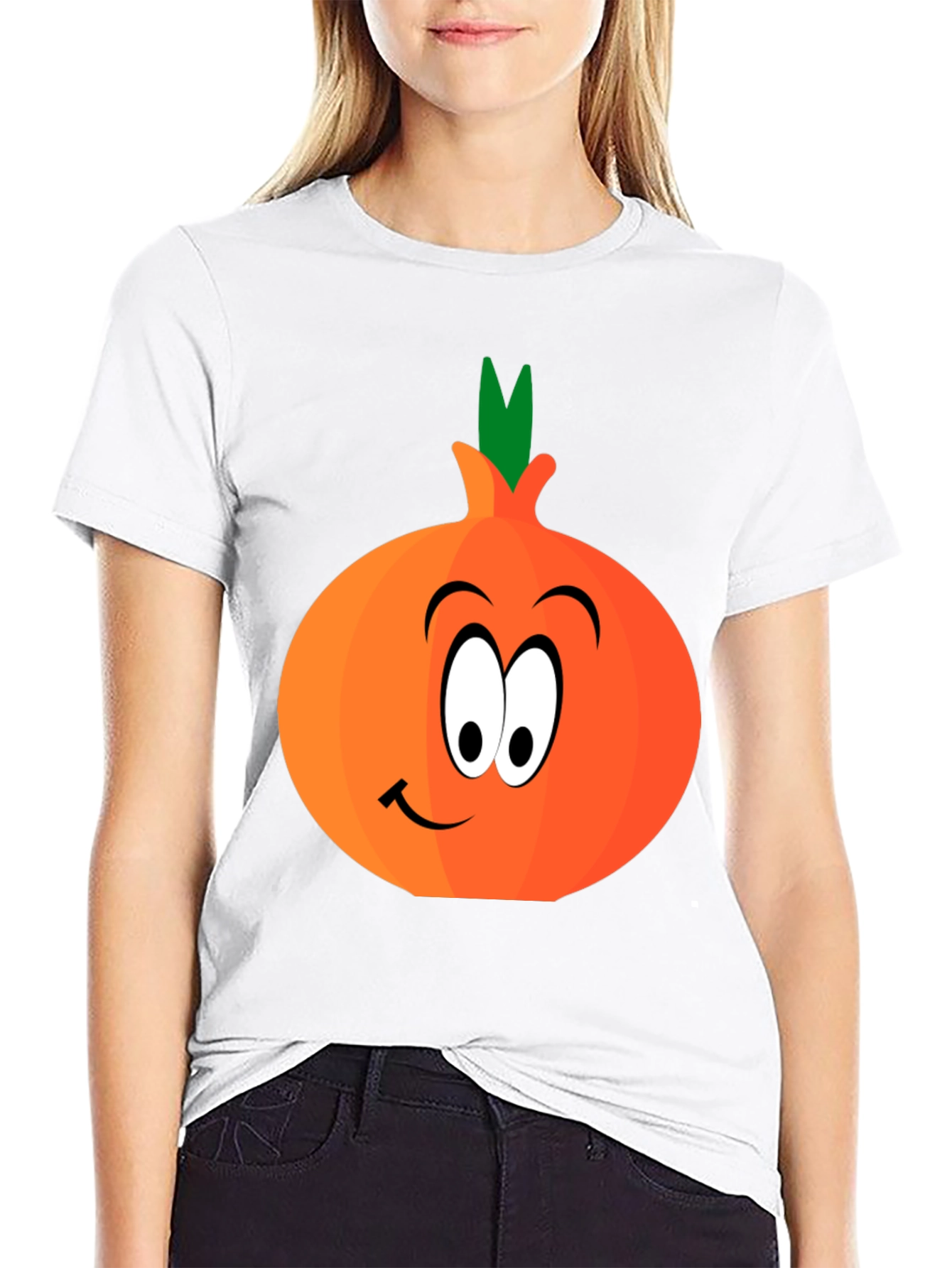 Cartoon Onion Graphic Tee - Fun Food Shirt