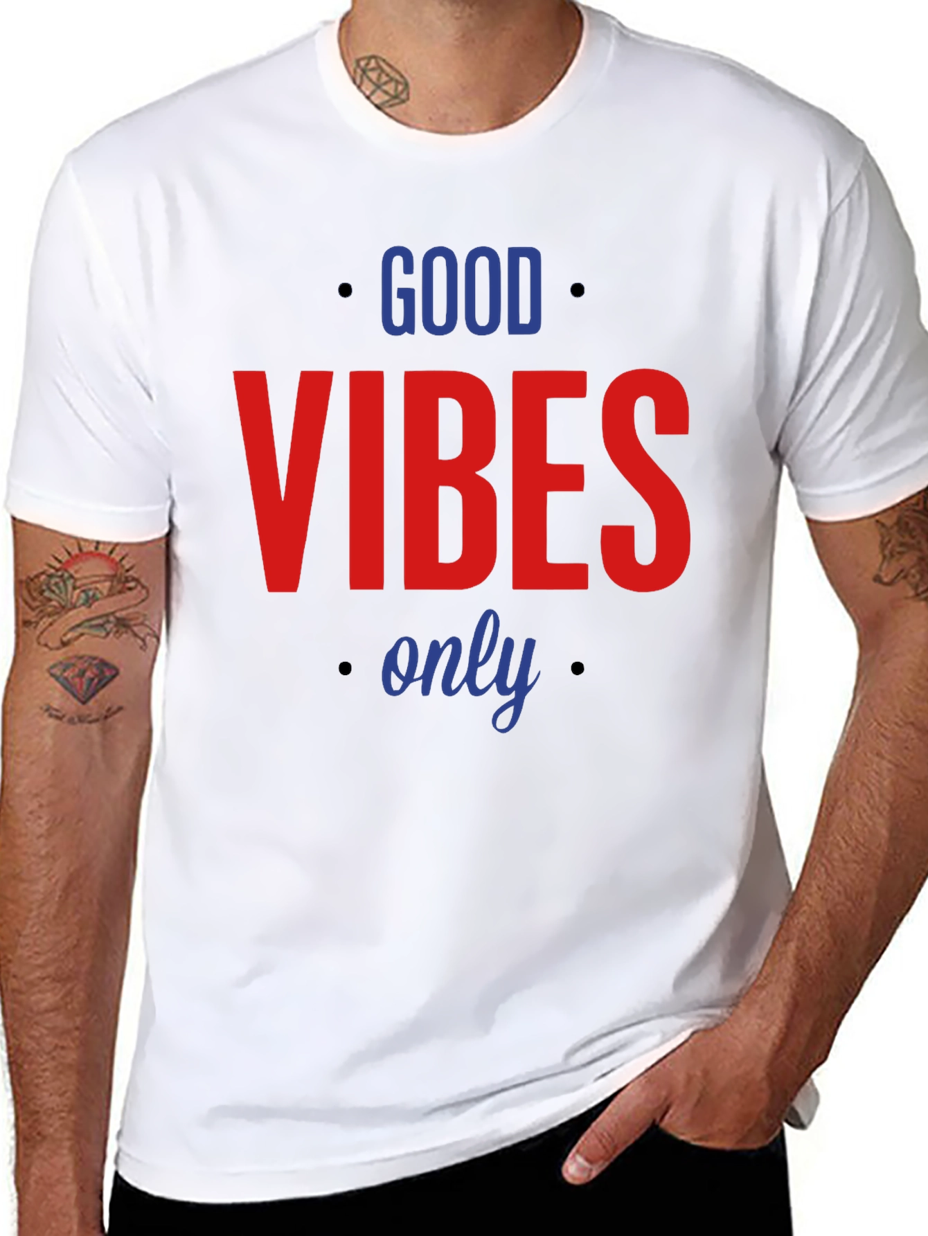 Good Vibes Only Graphic T-Shirt - Black