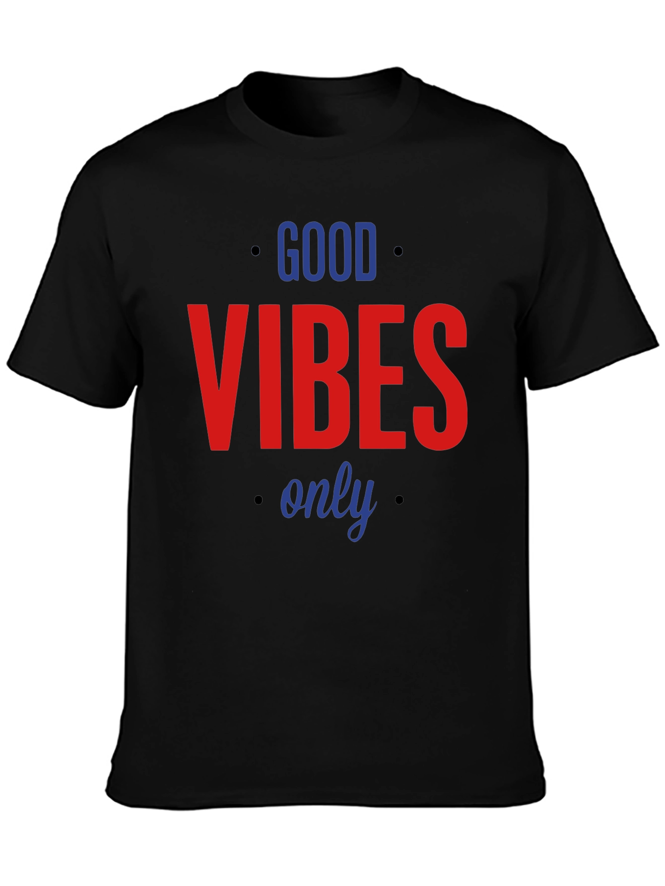 Good Vibes Only Graphic T-Shirt - Black