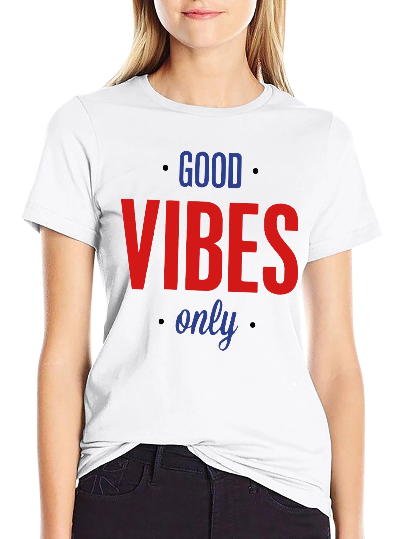 Good Vibes Only Graphic T-Shirt - Black