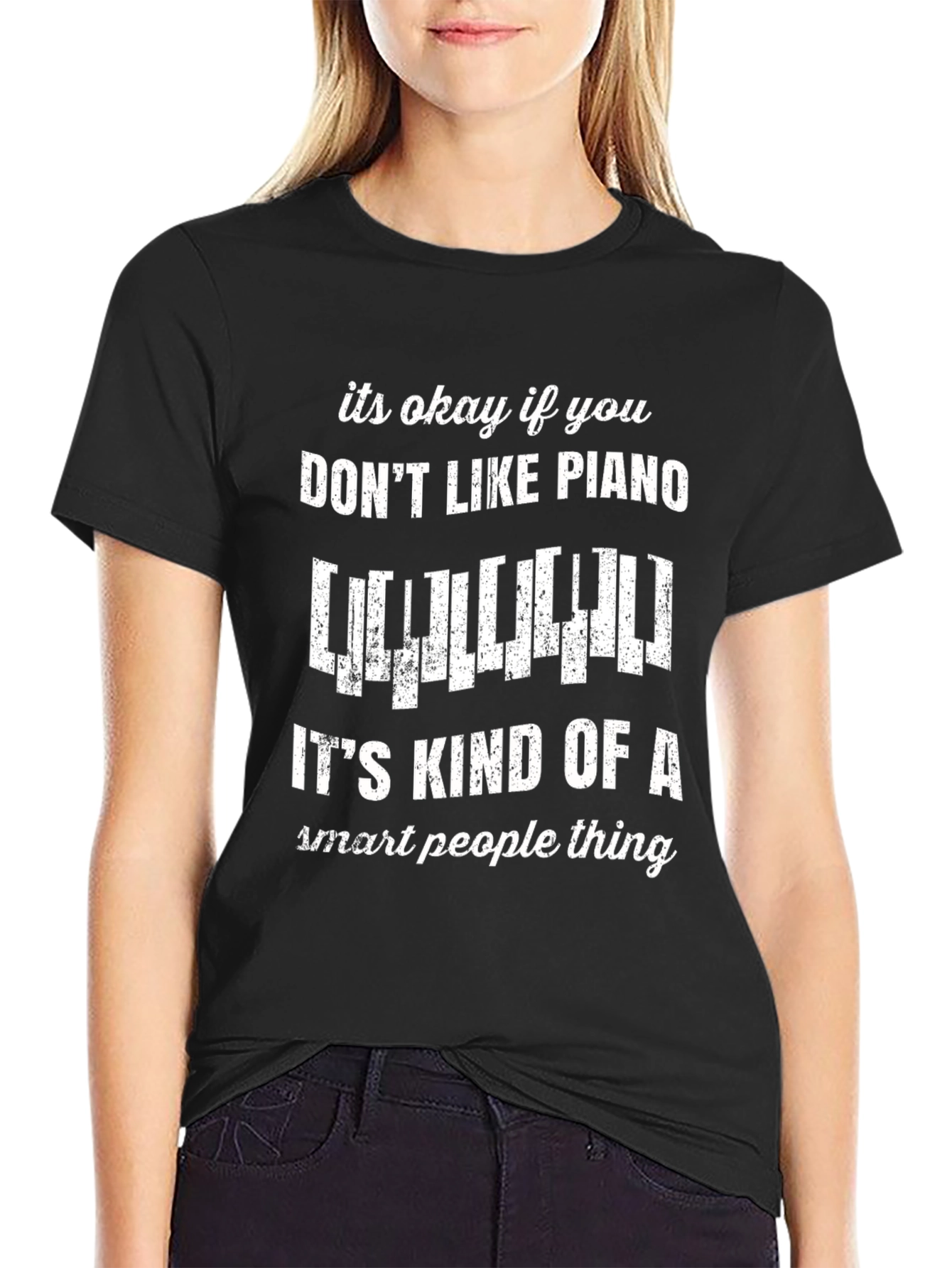 Funny Piano Lover T-Shirt - Smart People Thing