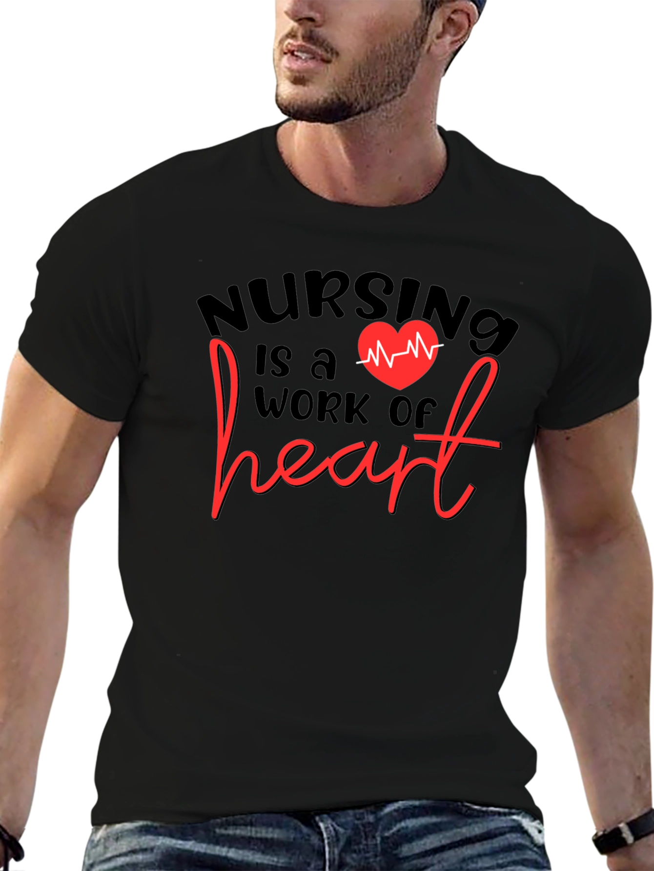 Nursing is a Work of Heart T-Shirt