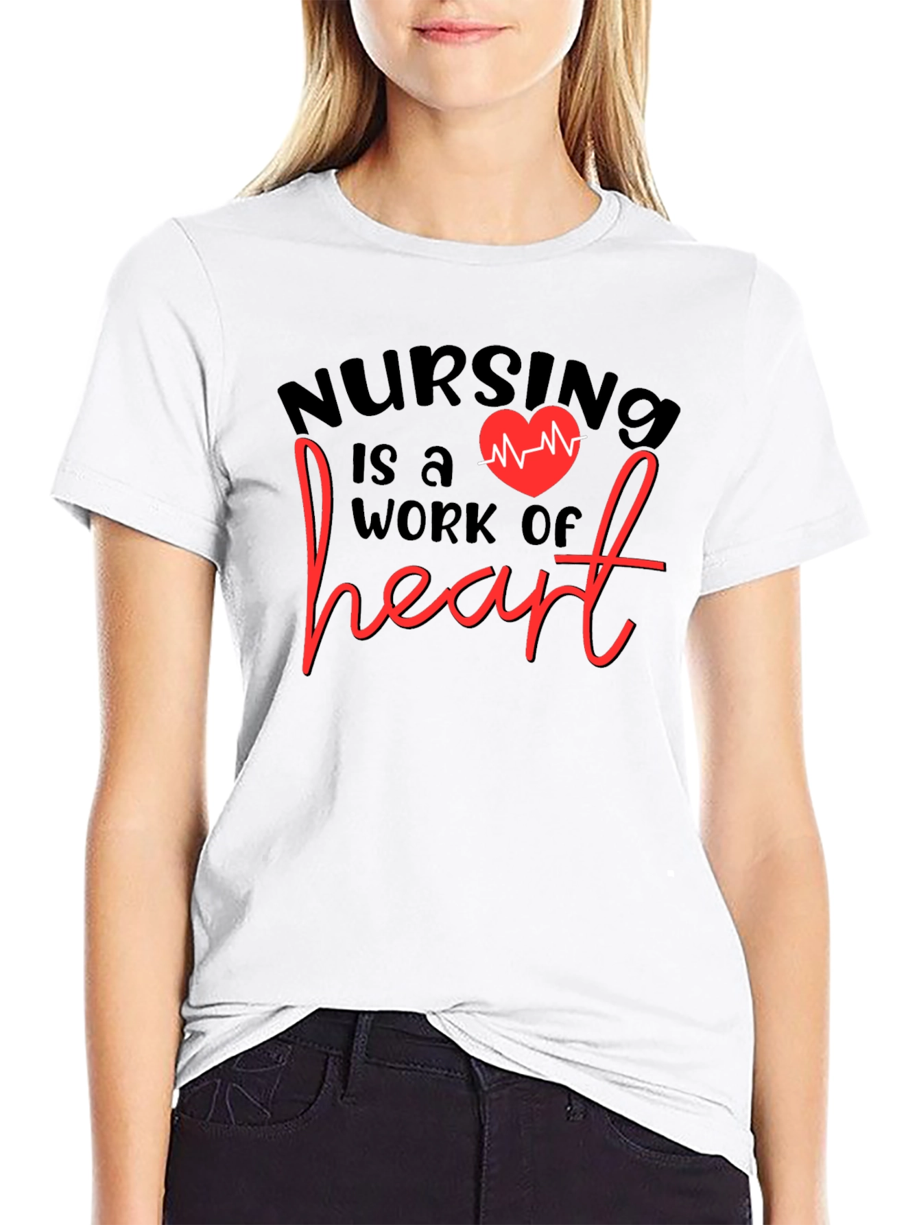 Nursing is a Work of Heart T-Shirt