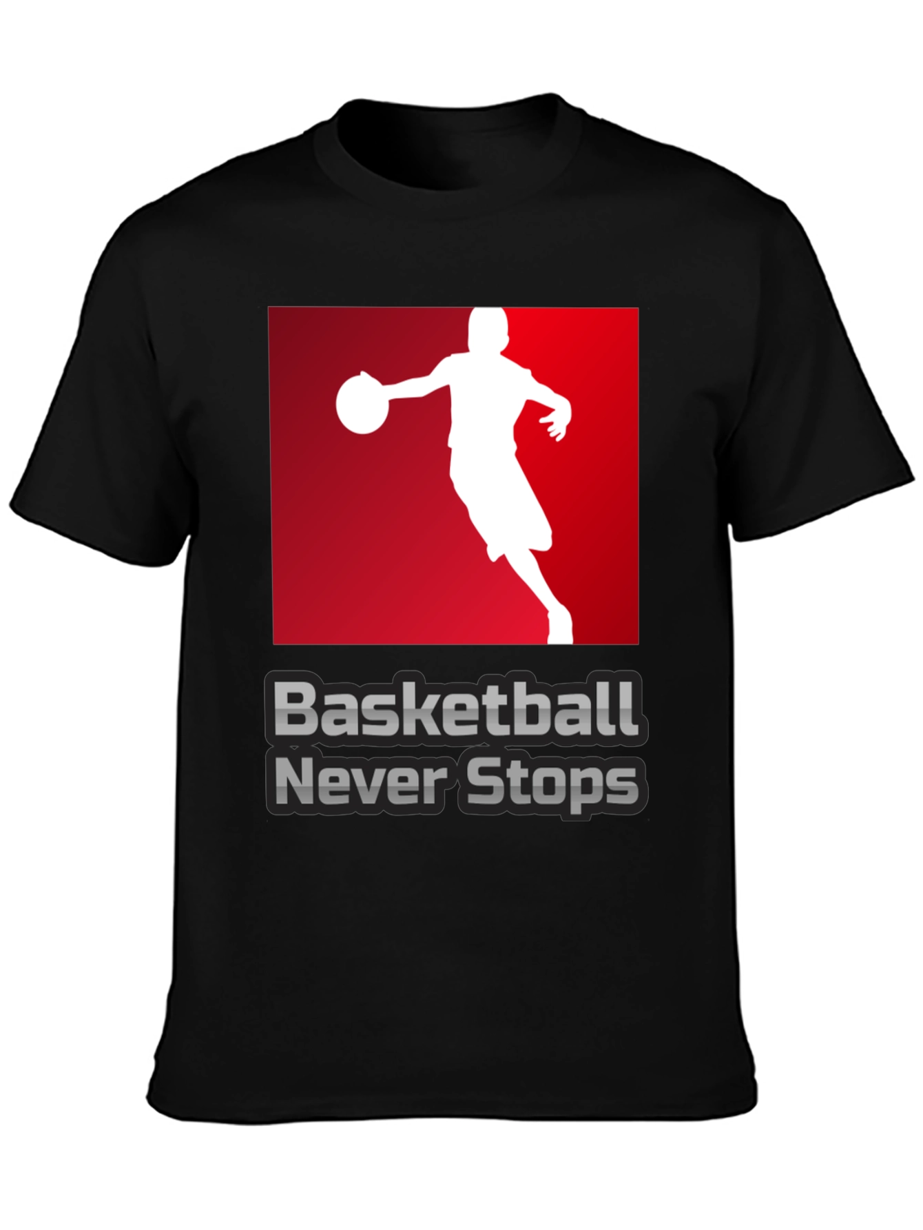 Basketball Never Stops Graphic T-Shirt