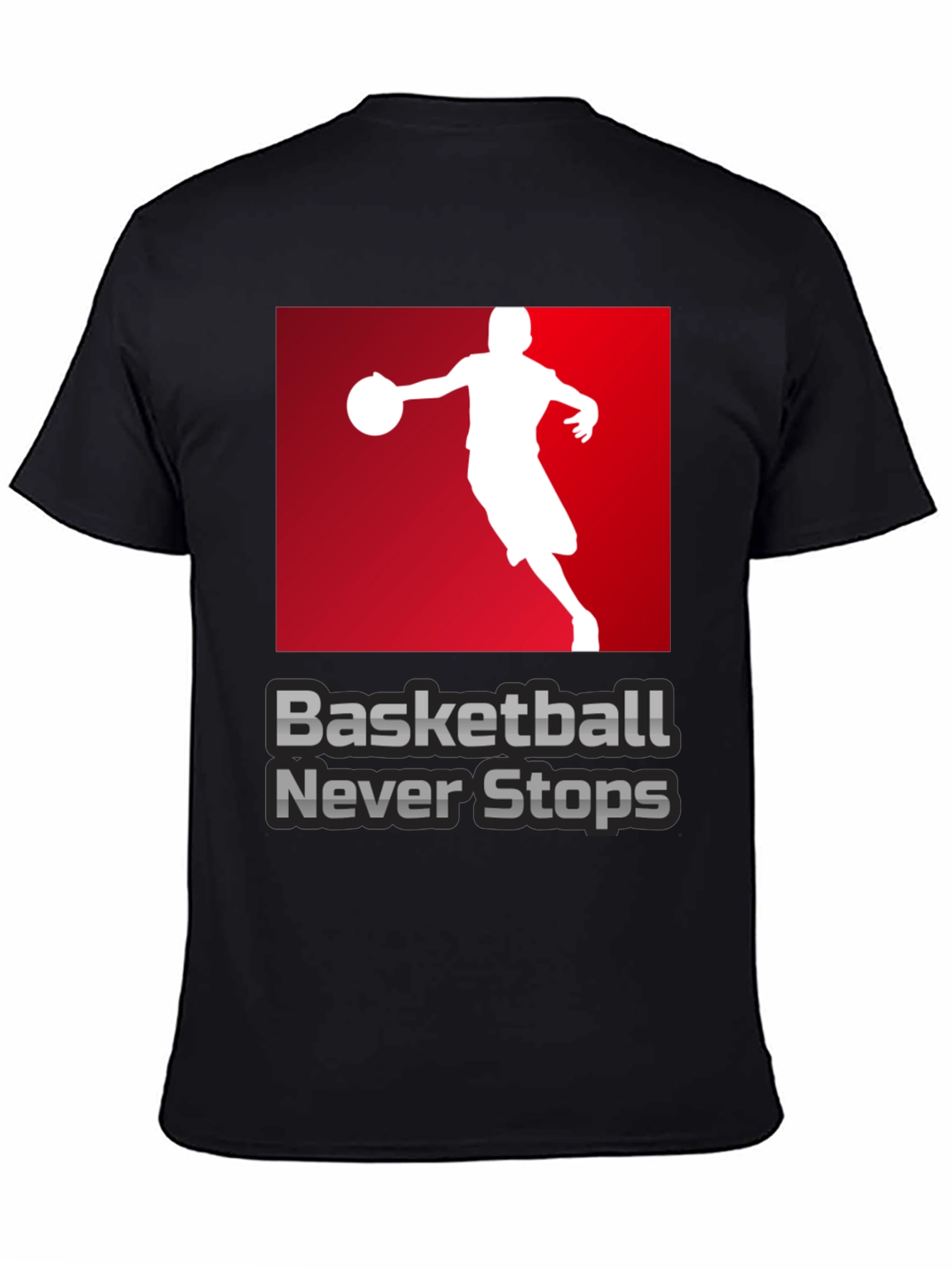 Basketball Never Stops Graphic T-Shirt
