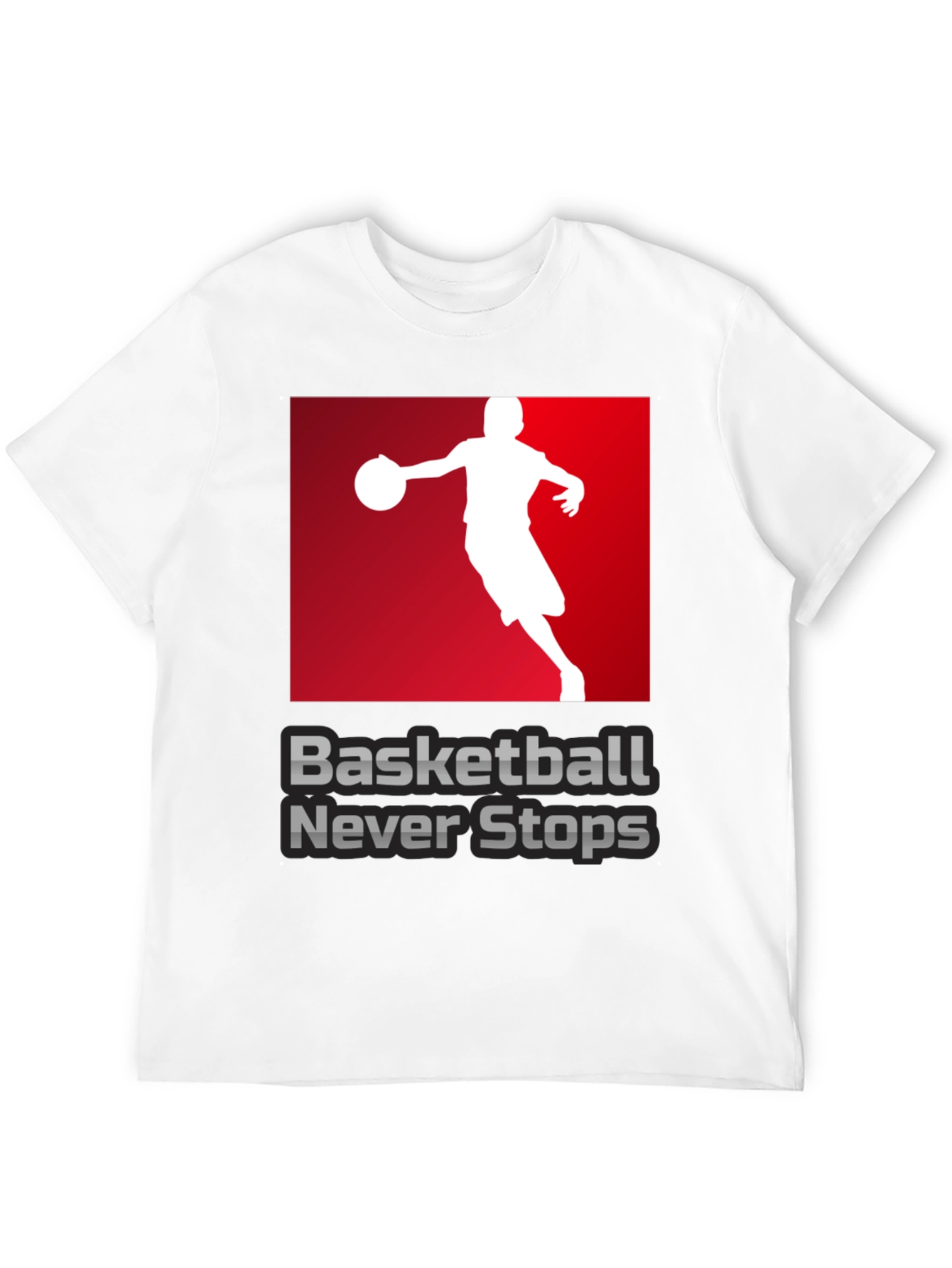 Basketball Never Stops Graphic T-Shirt