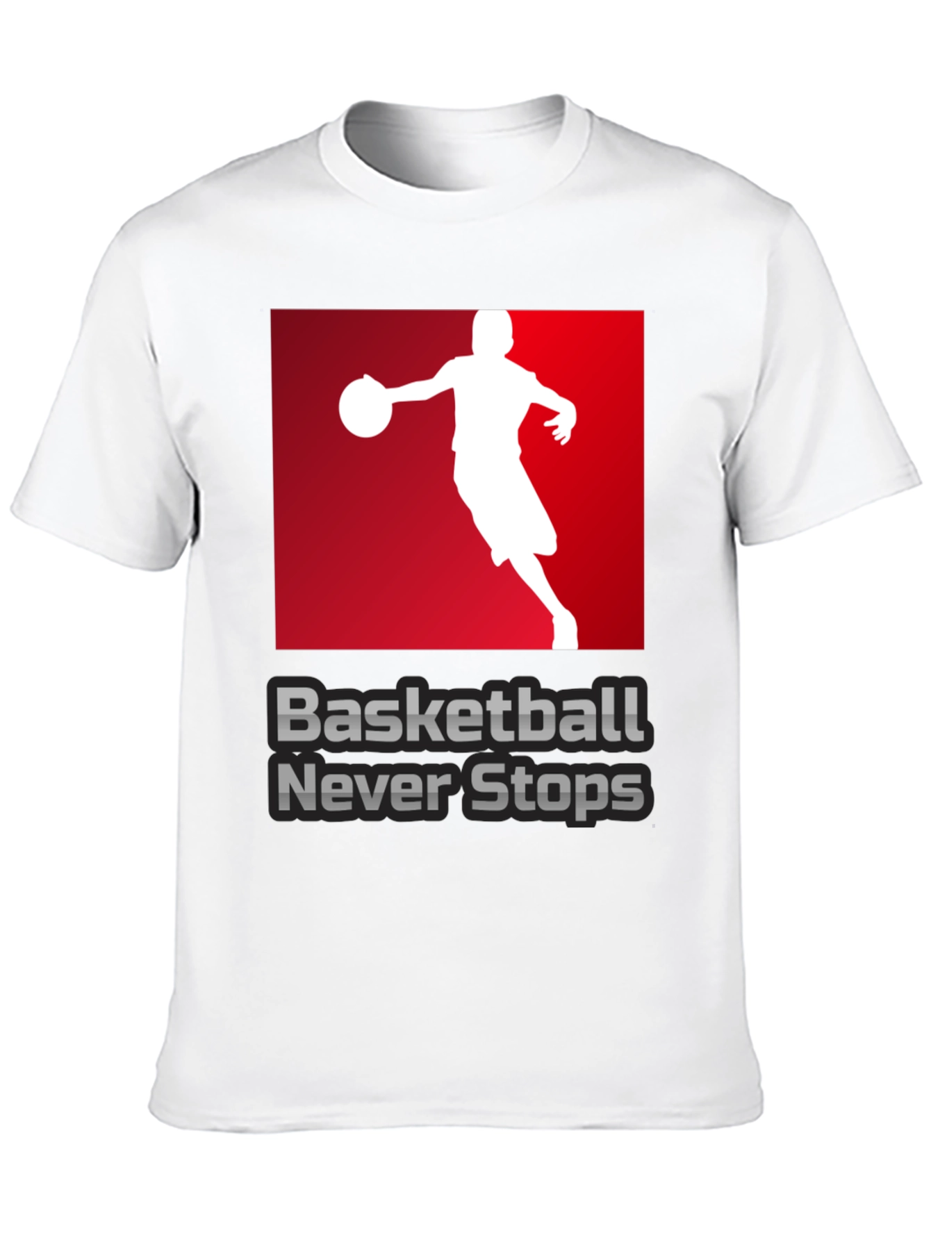 Basketball Never Stops Graphic T-Shirt