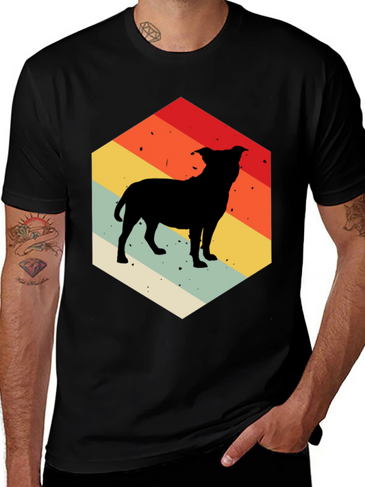 Retro Dog Silhouette Graphic Tee