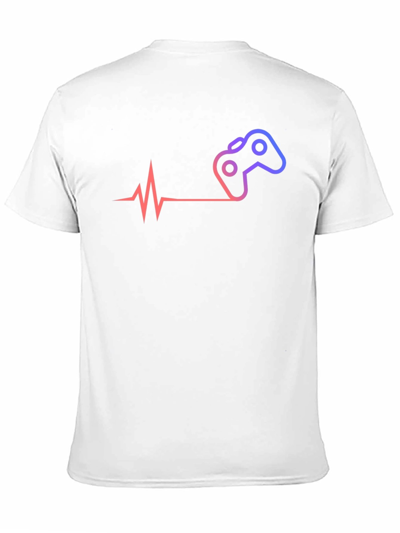 Gamer Heartbeat T-Shirt - Black Cotton Tee