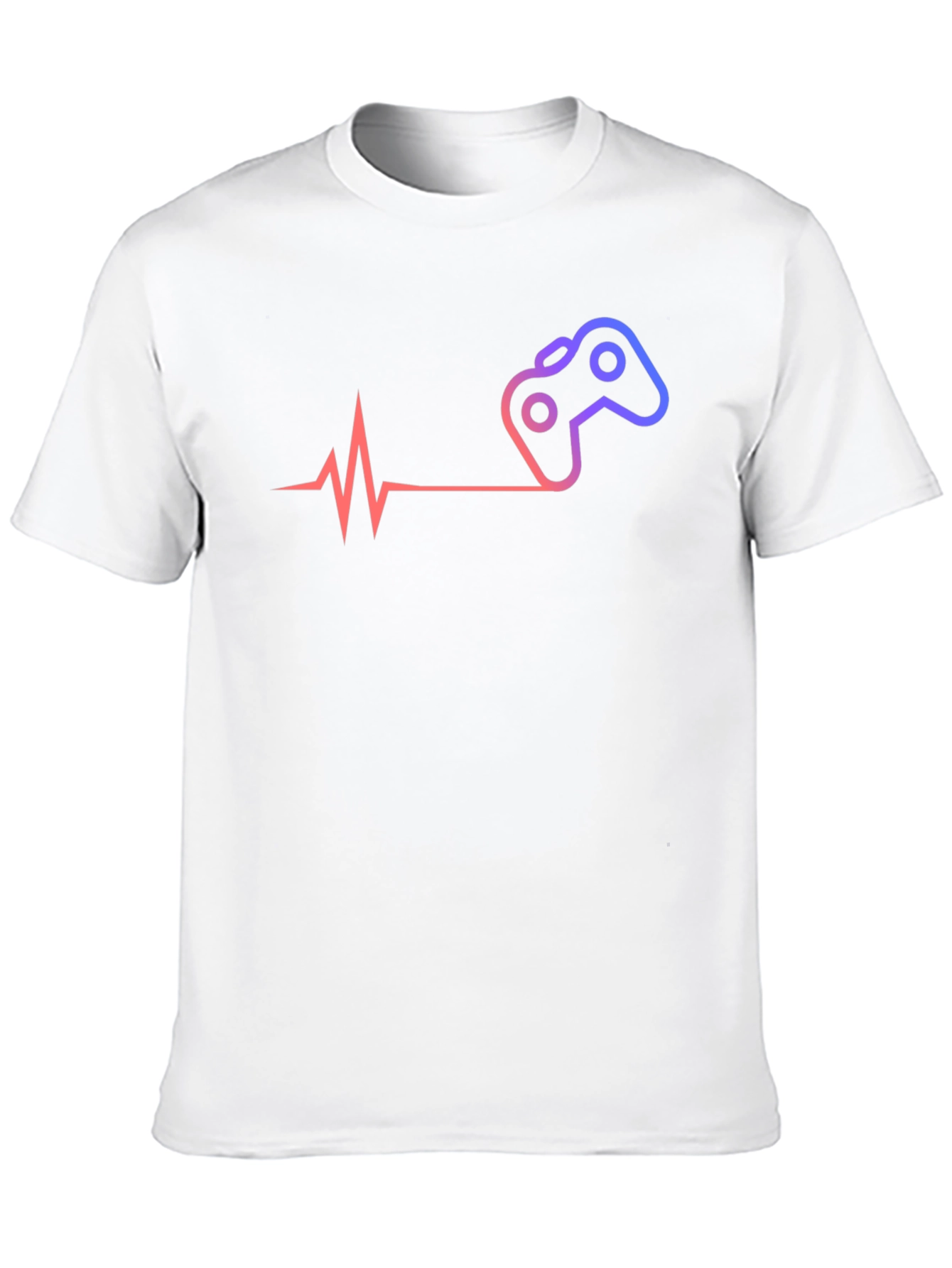 Gamer Heartbeat T-Shirt - Black Cotton Tee