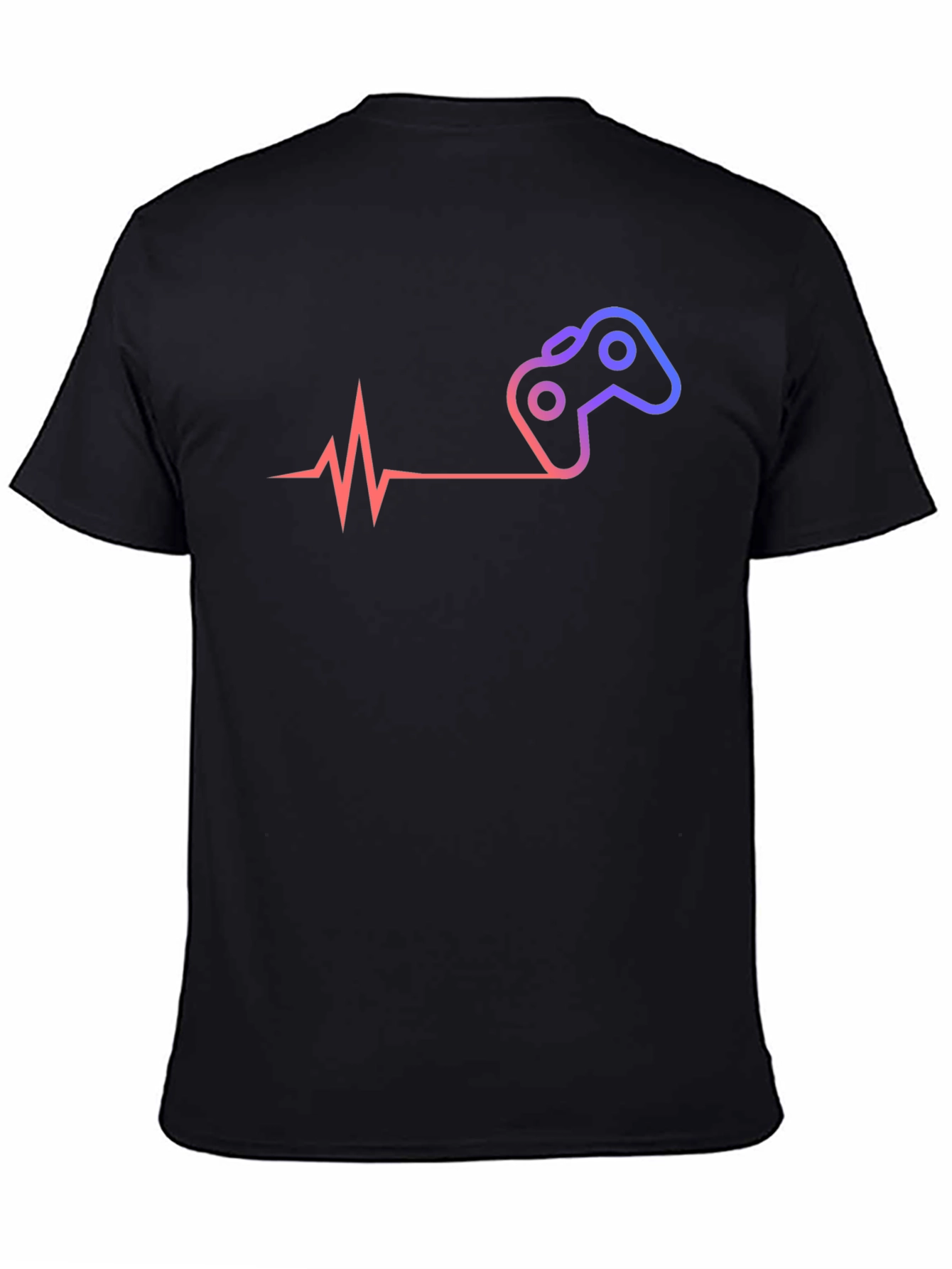 Gamer Heartbeat T-Shirt - Black Cotton Tee