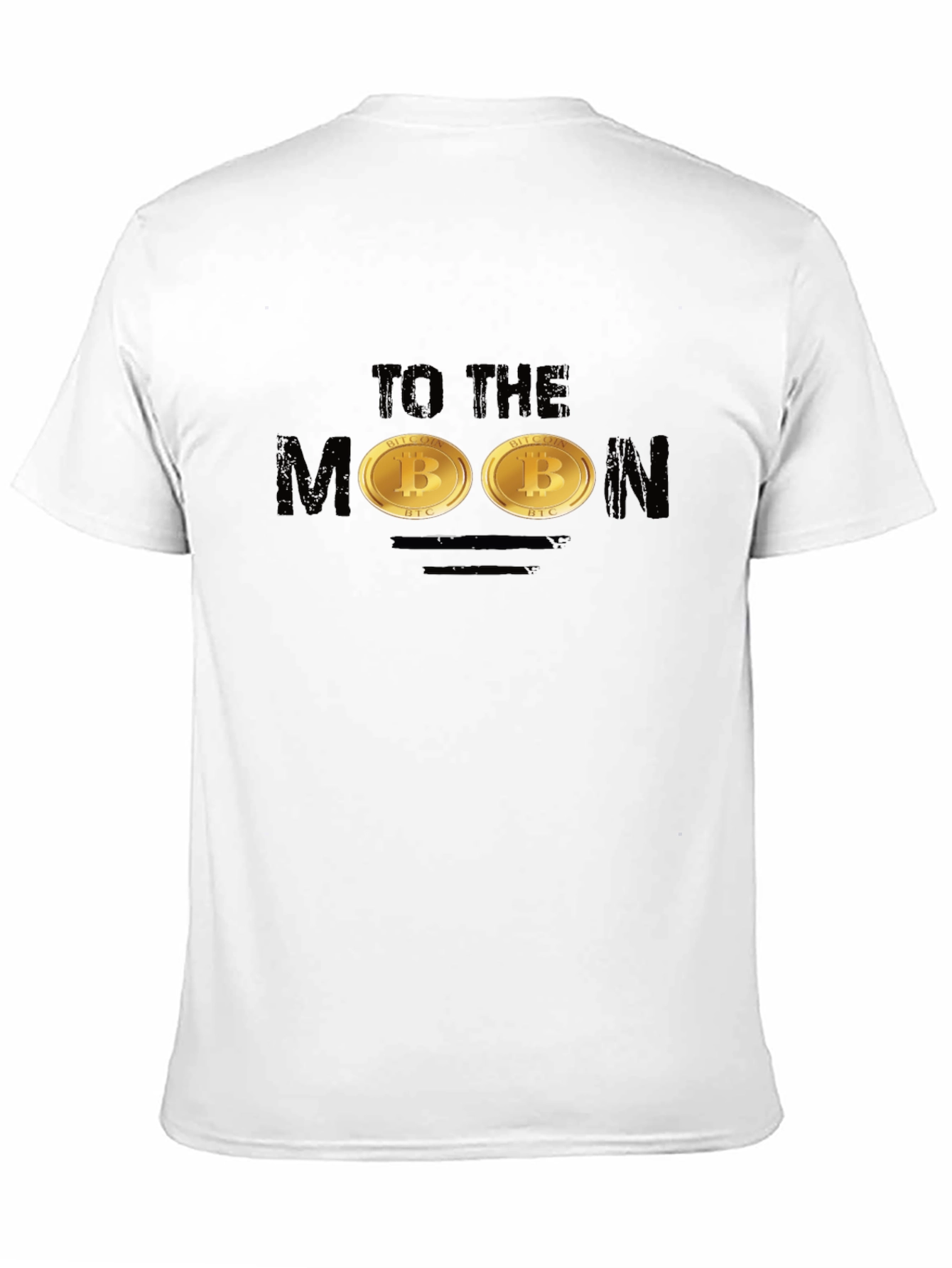 Bitcoin To The Moon Black T-Shirt