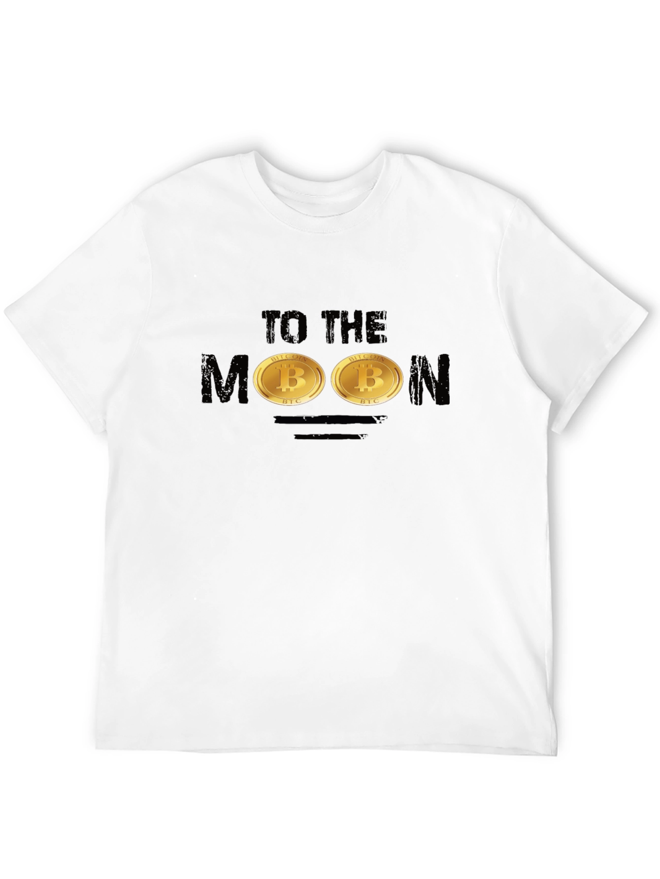 Bitcoin To The Moon Black T-Shirt