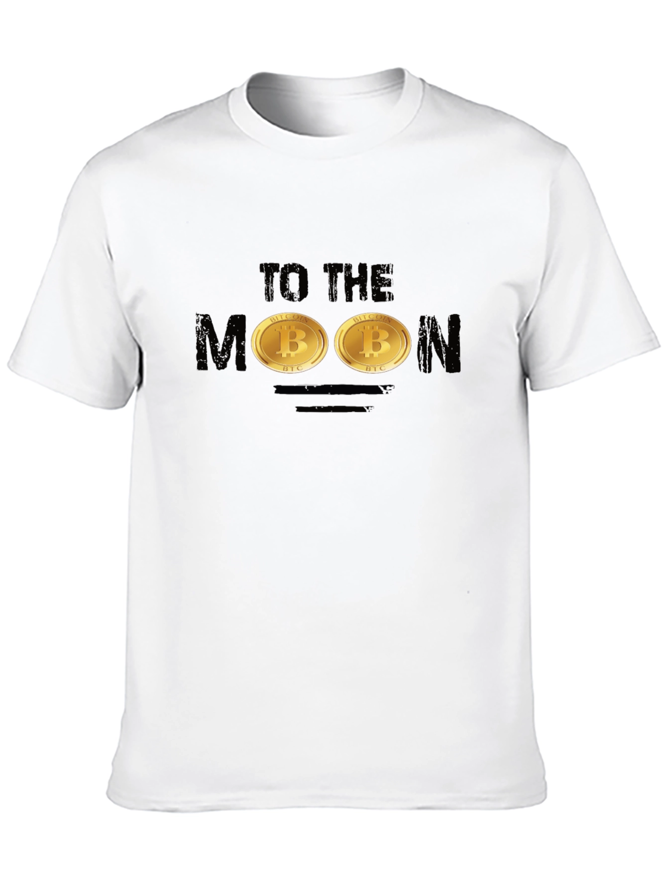 Bitcoin To The Moon Black T-Shirt