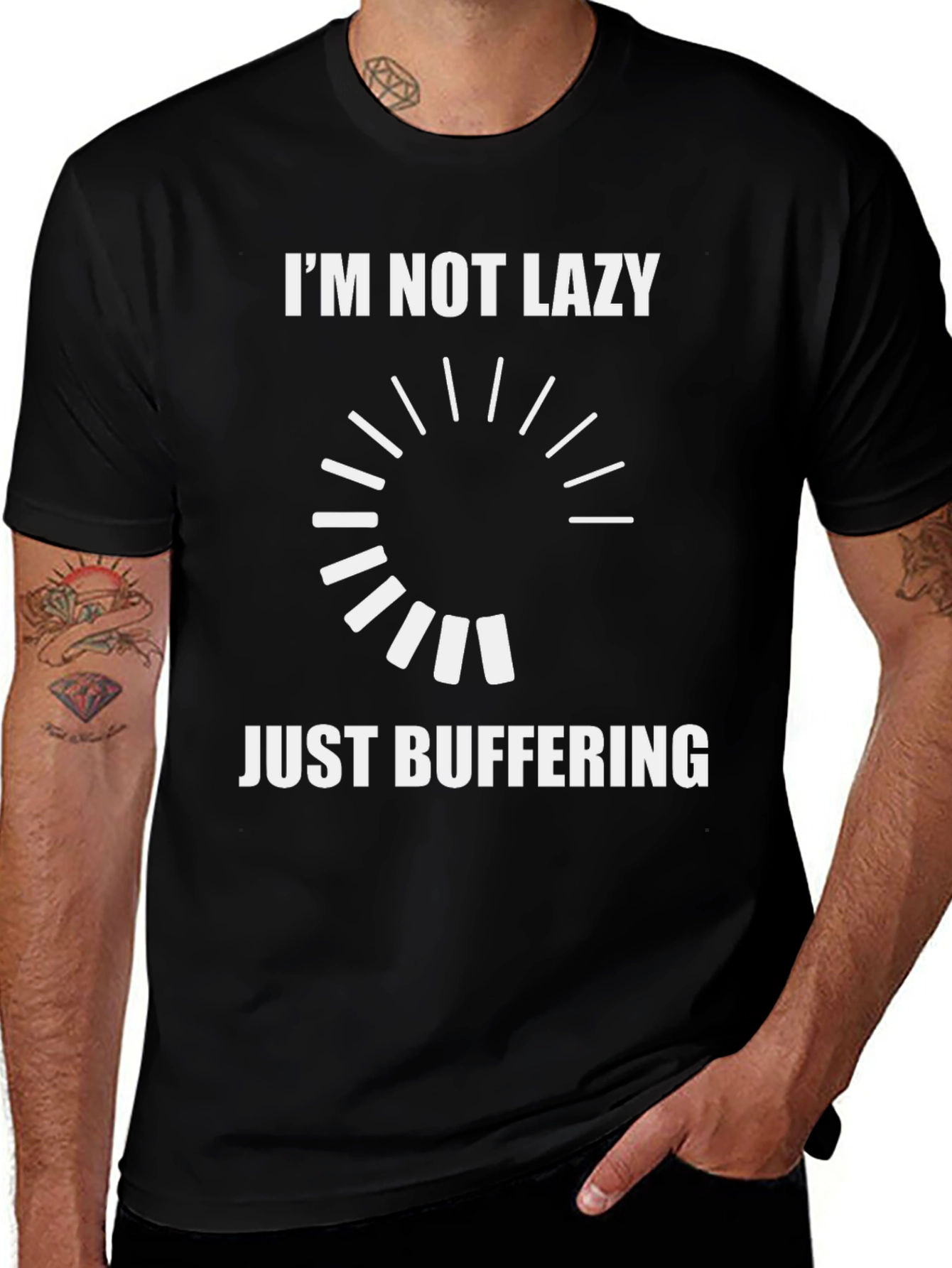 Im Not Lazy Just Buffering - Funny T-Shirt