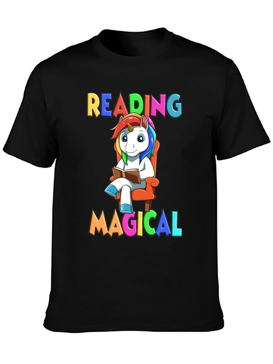 Reading Magical Unicorn T-Shirt