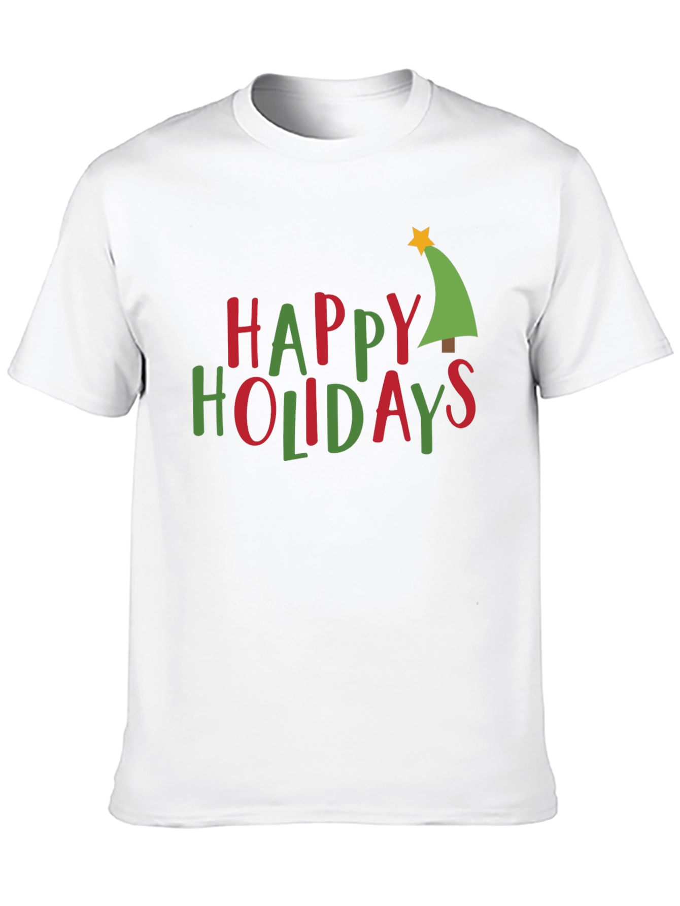 Happy Holidays Christmas Tree Graphic Tee