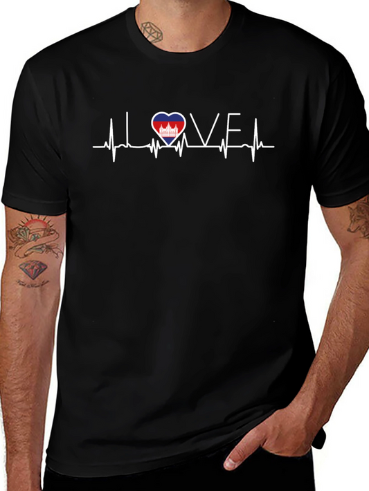 Cambodia Heartbeat Love T-Shirt