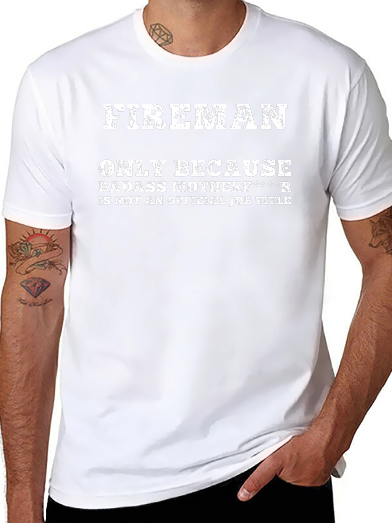 Funny Fireman T-Shirt - Badass Motherf****r