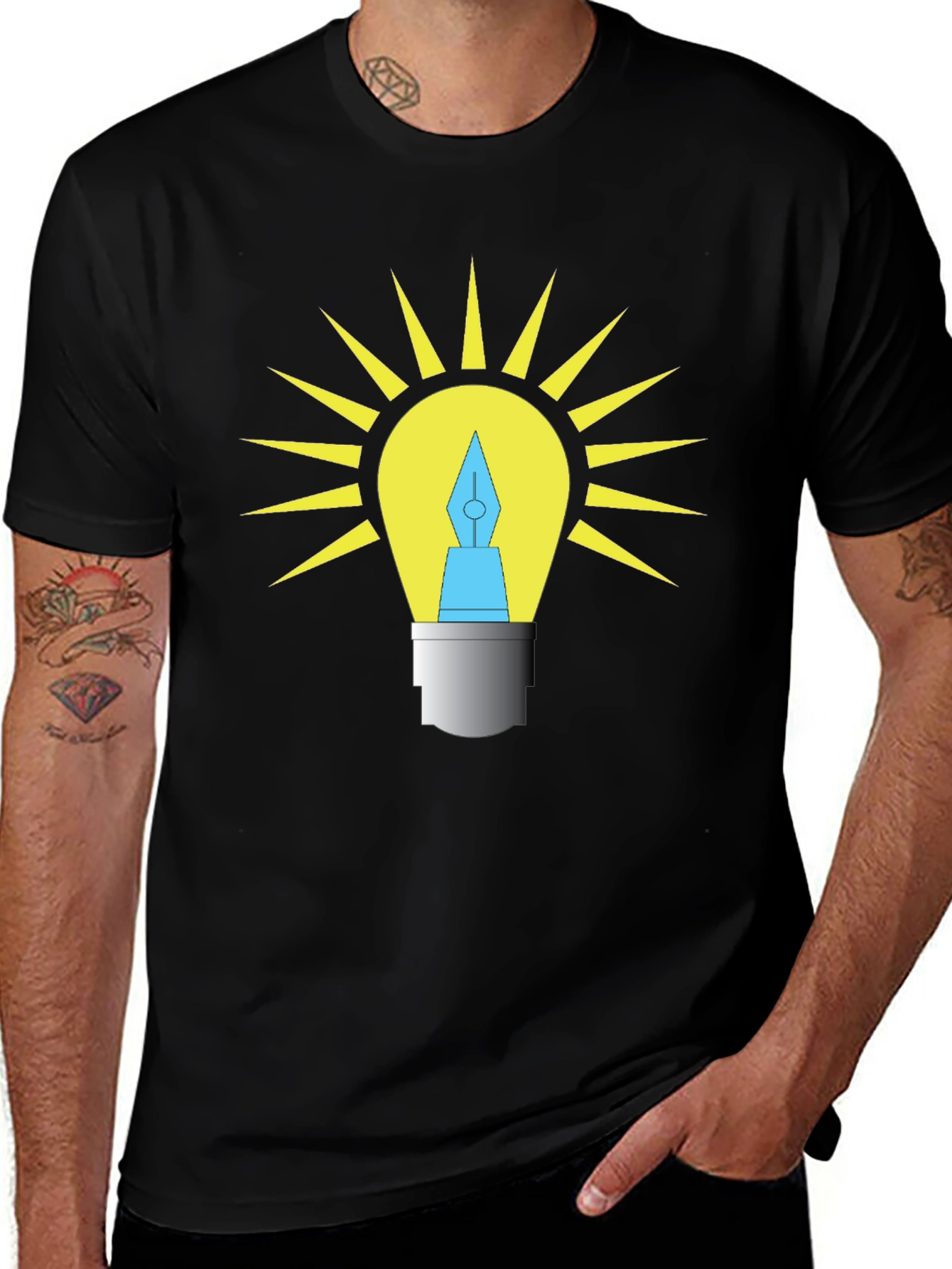 Creative Idea Light Bulb T-Shirt