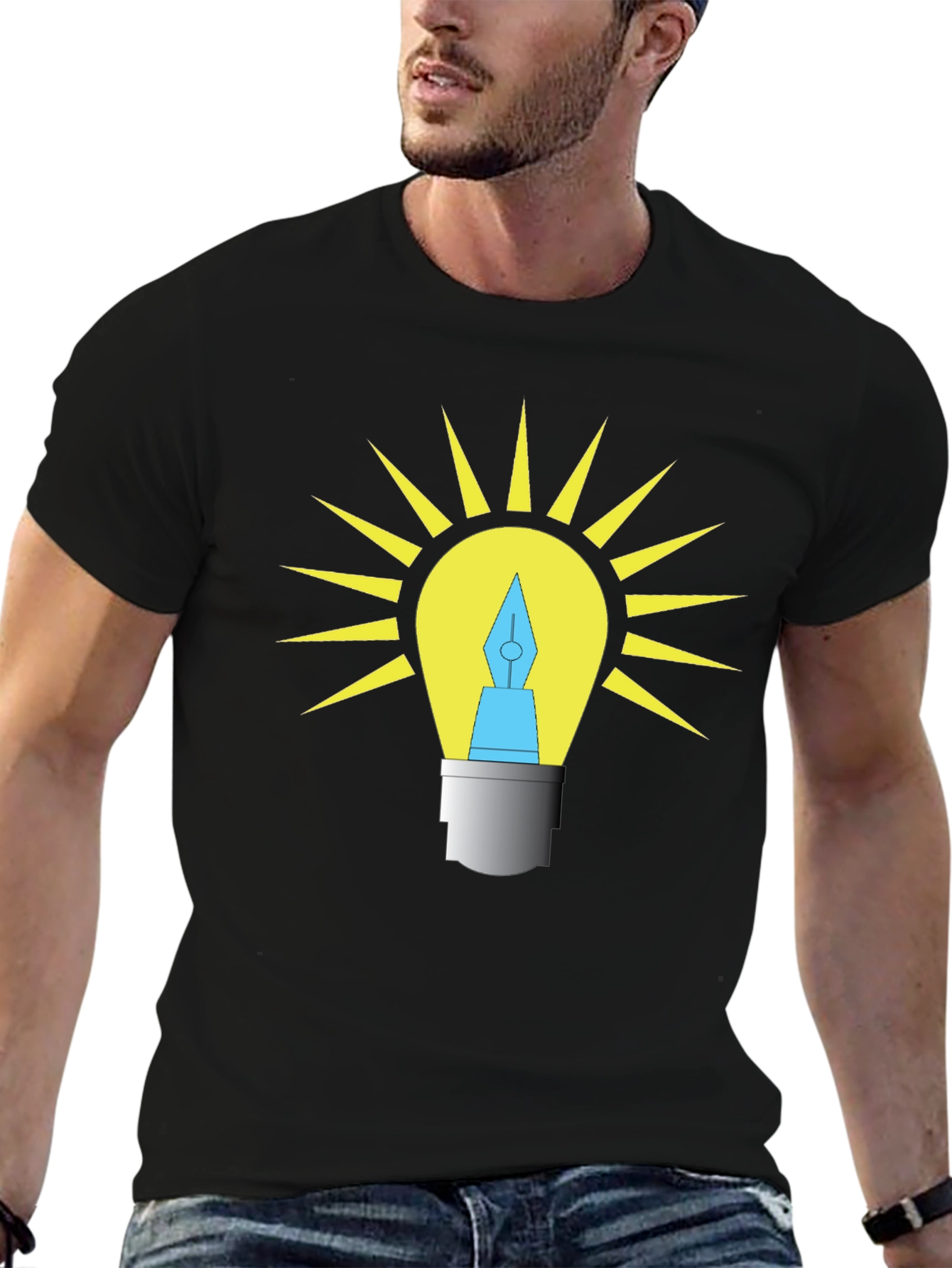 Creative Idea Light Bulb T-Shirt
