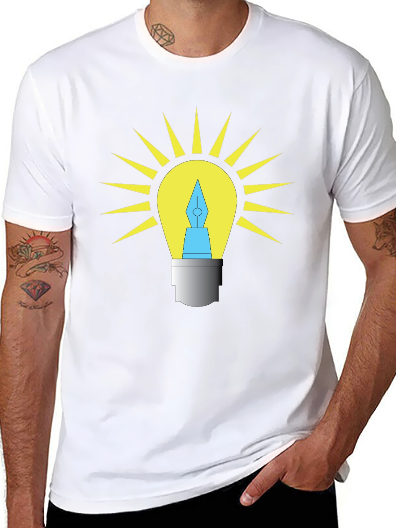 Creative Idea Light Bulb T-Shirt