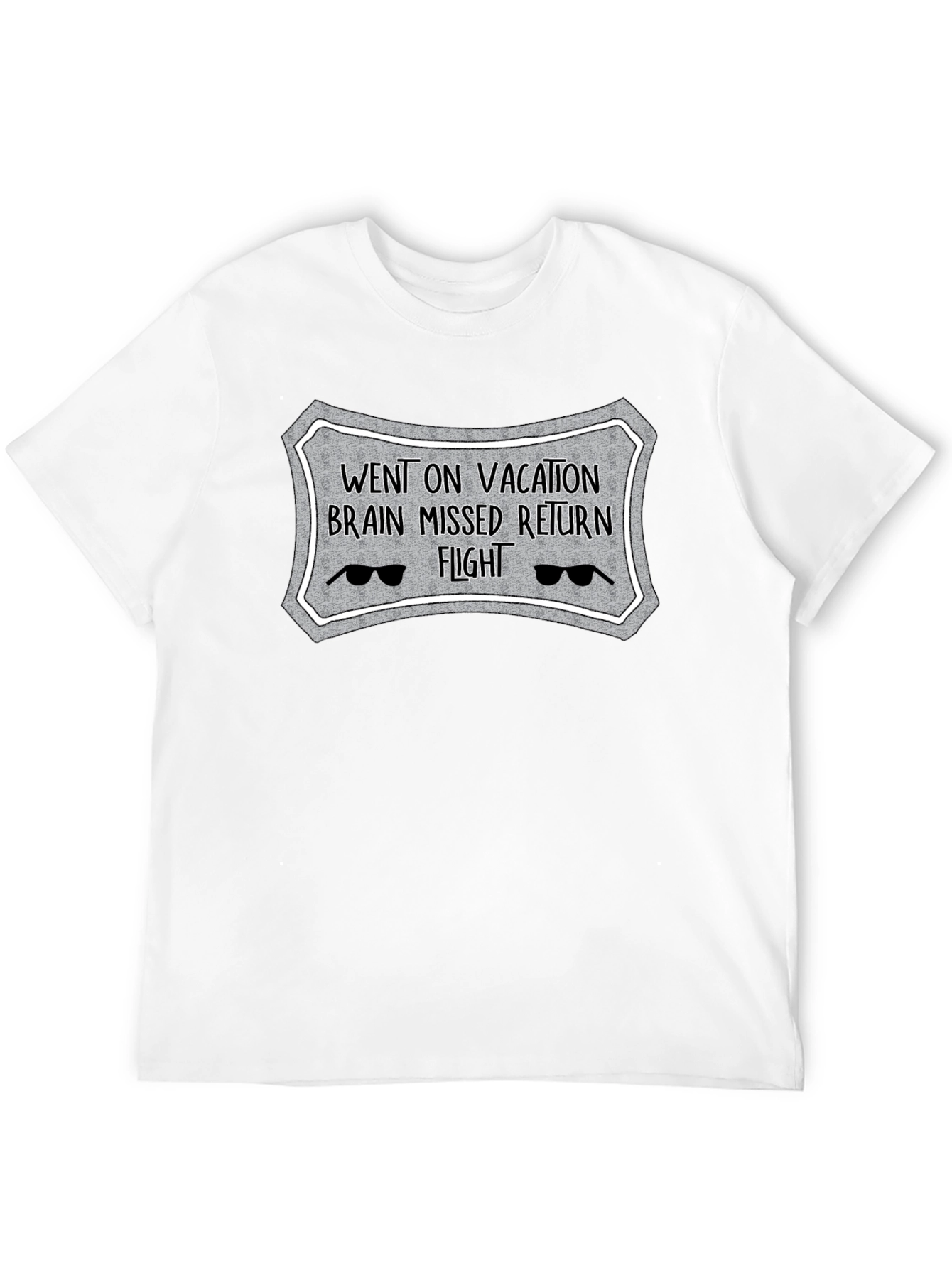 Vacation Brain Missed Flight Novelty T-Shirt