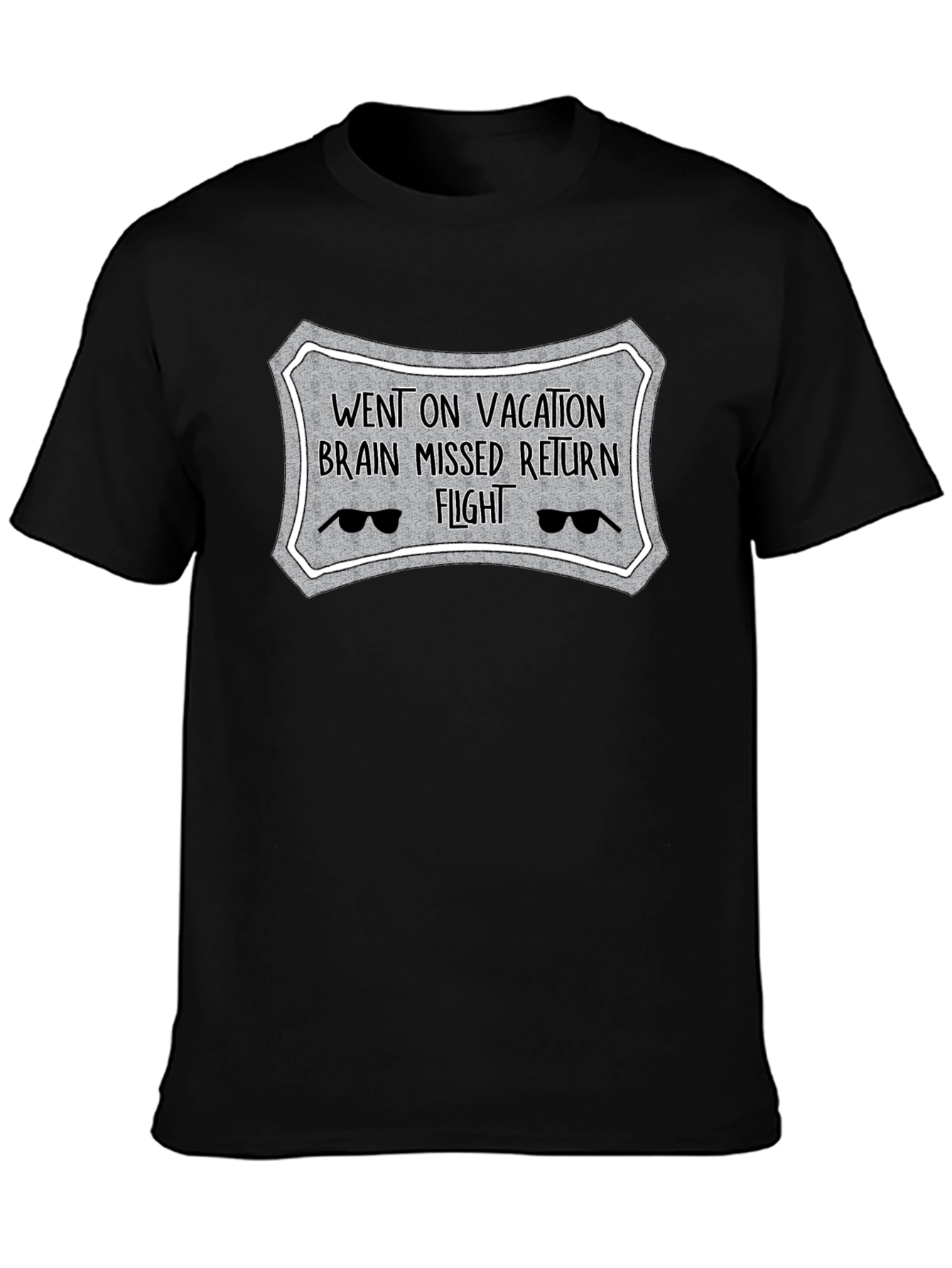 Vacation Brain Missed Flight Novelty T-Shirt