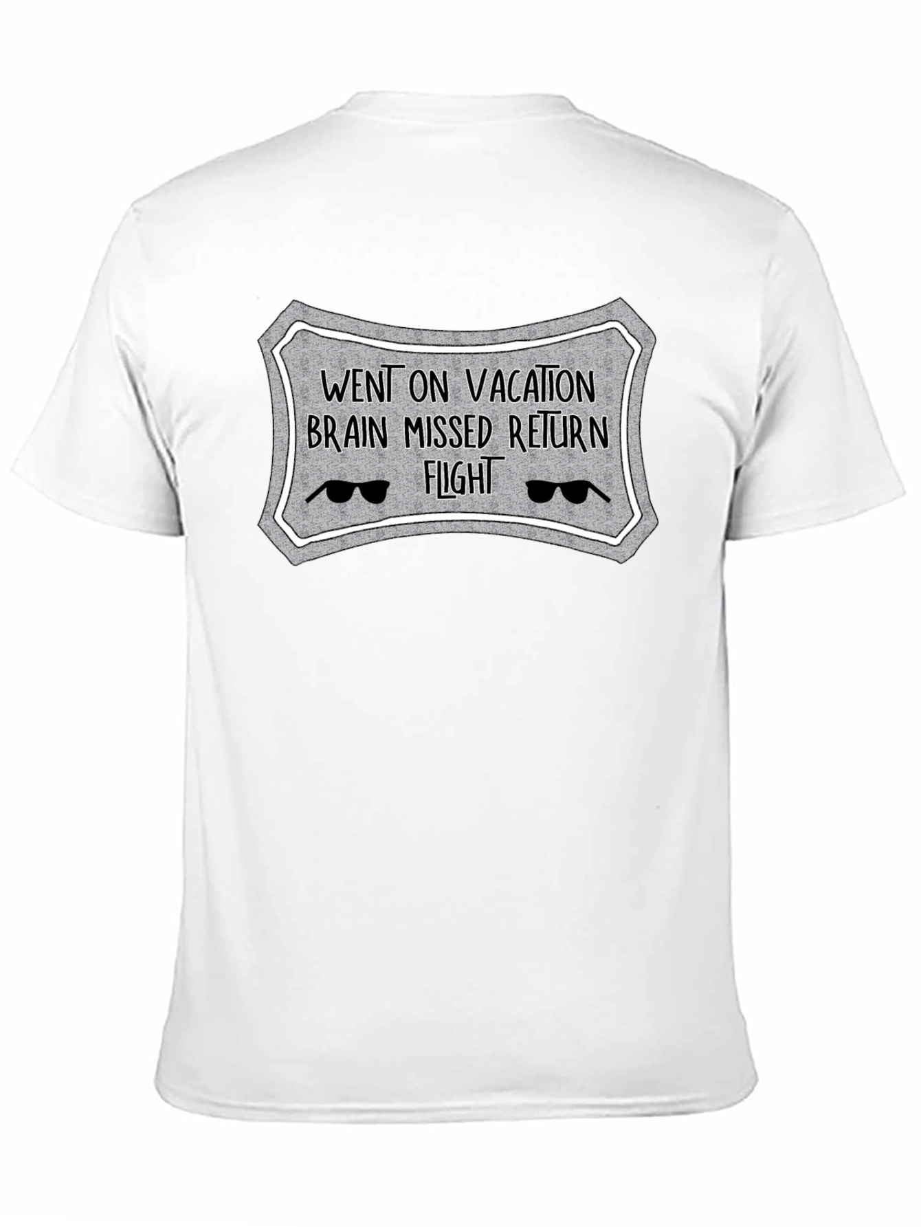 Vacation Brain Missed Flight Novelty T-Shirt