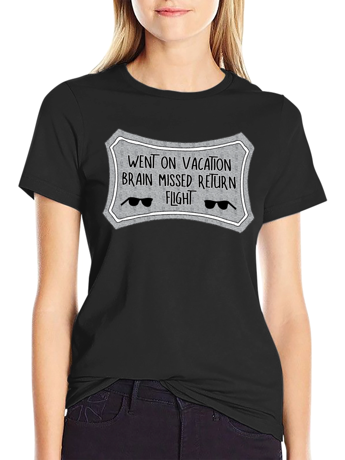 Vacation Brain Missed Flight Novelty T-Shirt