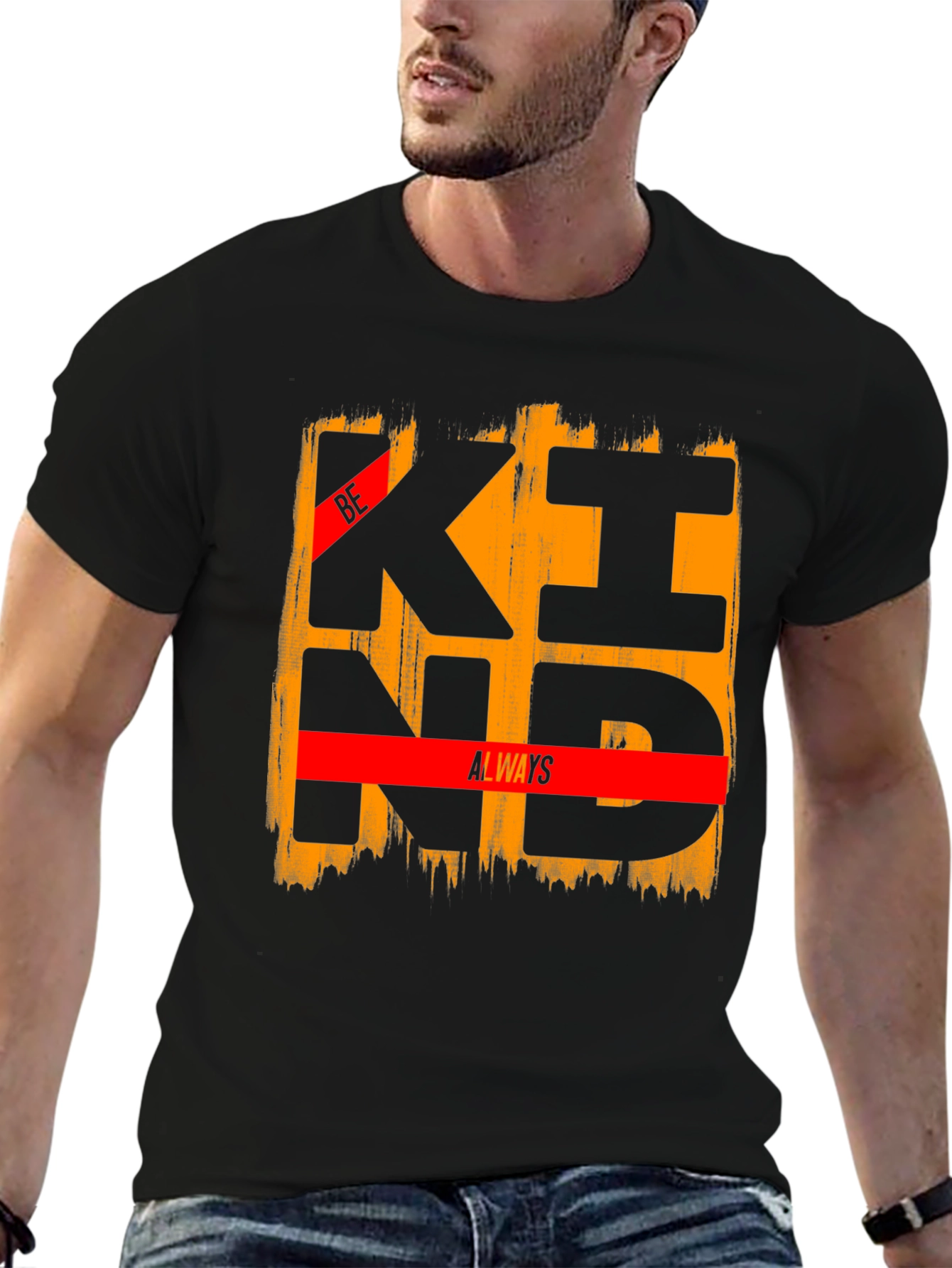 Be Kind Always Graphic Tee - Black