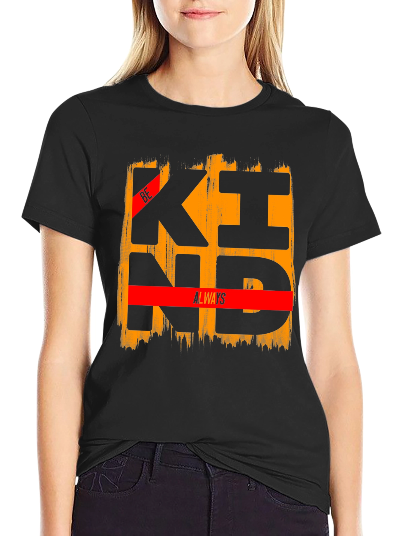 Be Kind Always Graphic Tee - Black